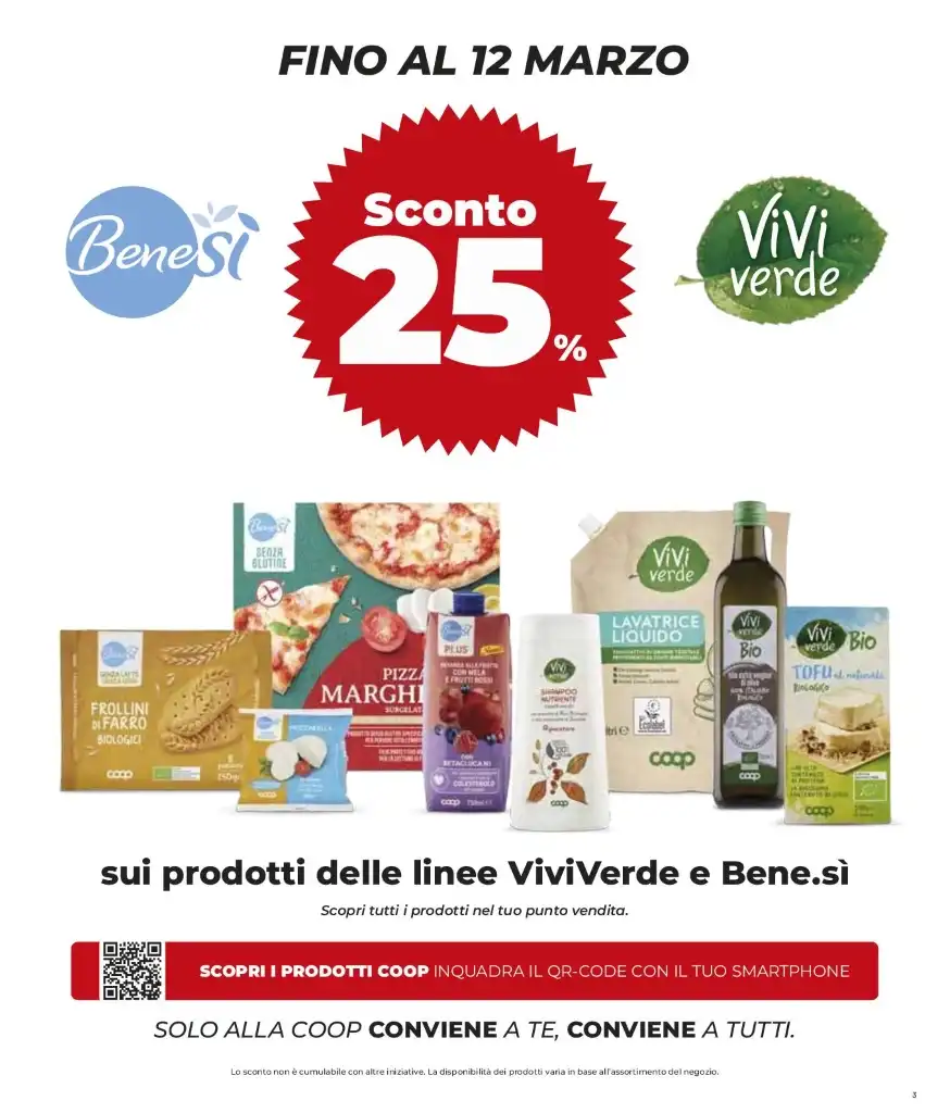 Volantino Coop Sconti 30% 40% dal 6 al 19/03/2025