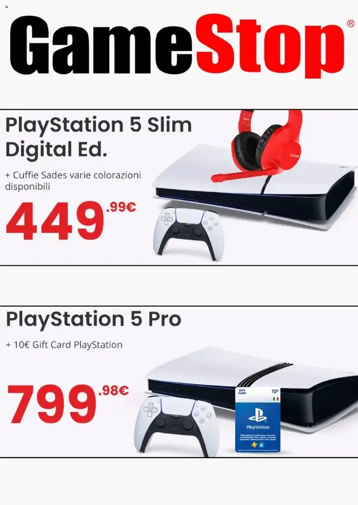 Volantino GameStop Offerte online dal 9/03/2025