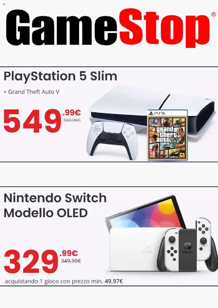Volantino GameStop Offerte online dal 9/03/2025