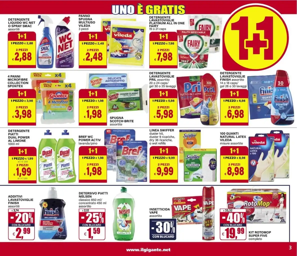Volantino Il Gigante 1+1 Gratis dal 24/04 al 4/05/2025