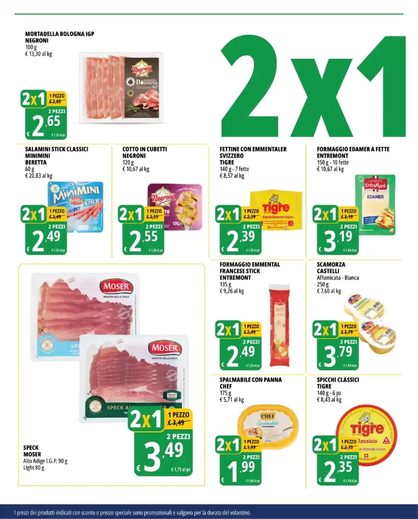 Volantino Tigros Offerte 2×1 fino al 17 dal 4/06/2025