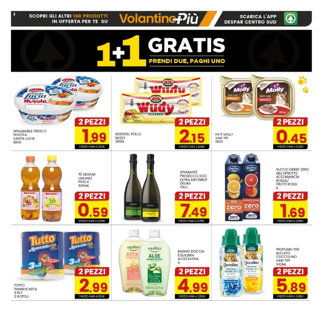 Volantino Eurospar Prendi 2 Paghi 1 dal 9 dal 14/06/2025