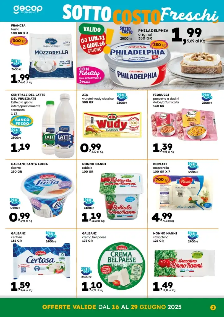 Volantino Gecop Sottocosto dal 16 al 29/06/2025