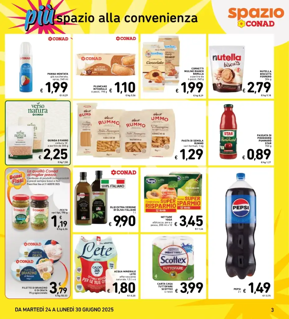 Volantino Spazio Conad Extra Risparmio dal 24 al 30/06/2025