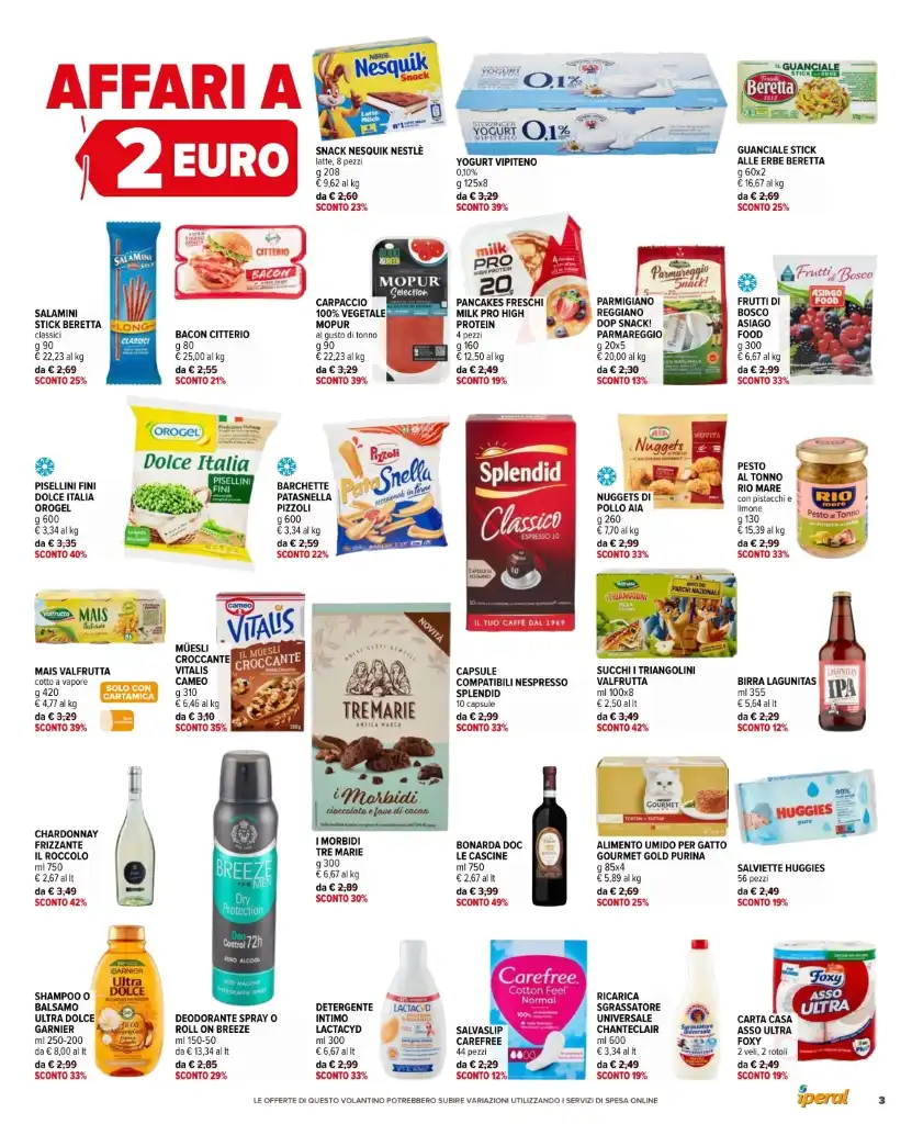 Volantino Iperal Affari a 1€ 2€ 3€ dal 2 al 15/07/2025