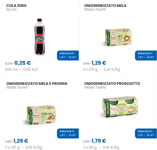 Eurospin Prezzi Ribassati: offerte volantino dal 1 al 31/07/2025