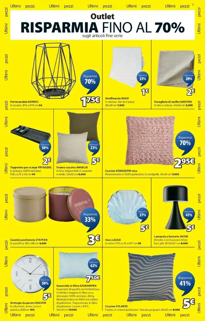 Volantino JYSK Sconti fino al 70% dal 7/07 al 16/08/2025