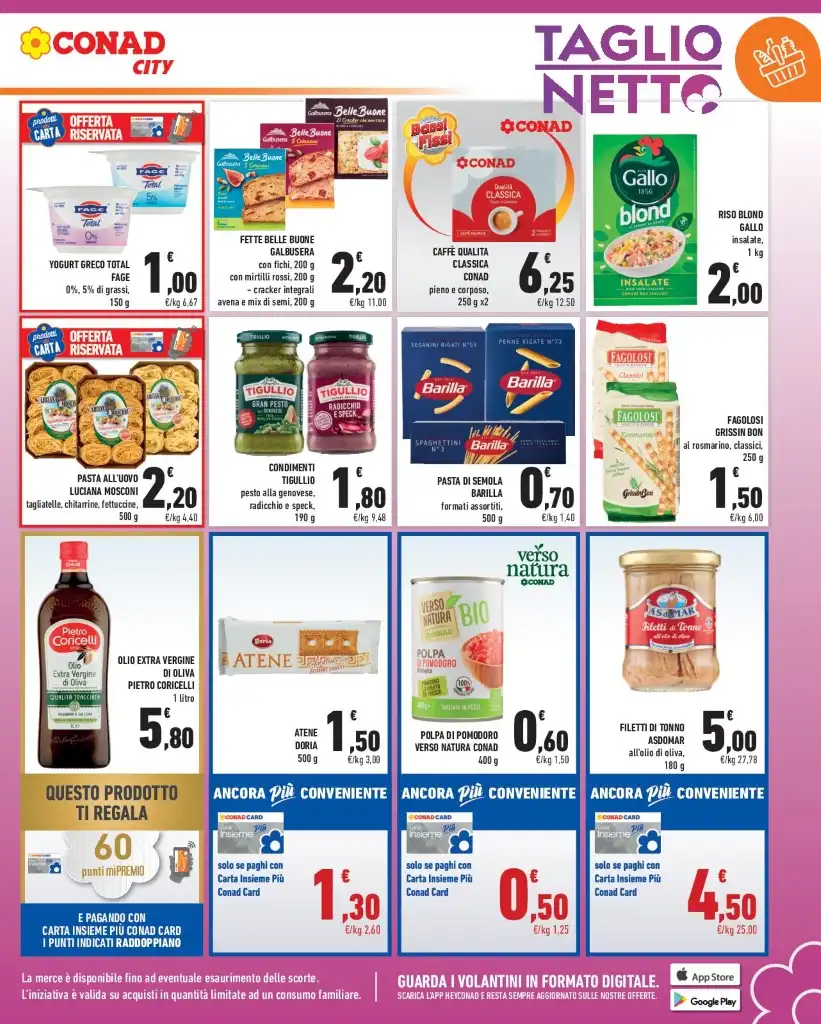 Volantino Conad City Taglio Netto dall’11 al 17/07/2025