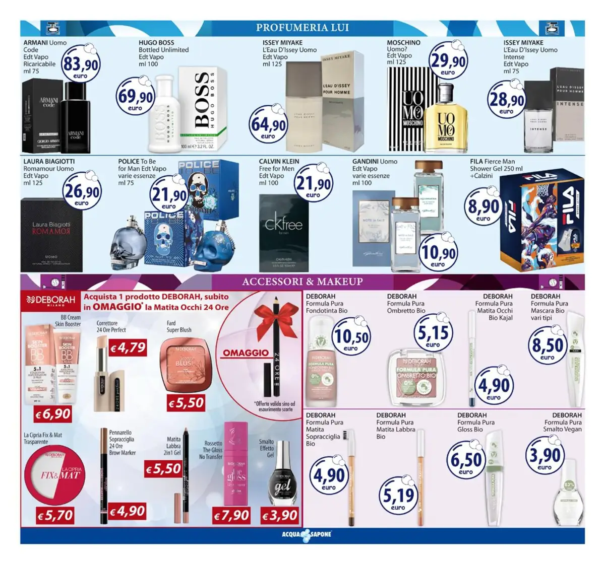 Volantino Acqua e Sapone Sicilia Sconti dal 28/07 al 10/08/2025