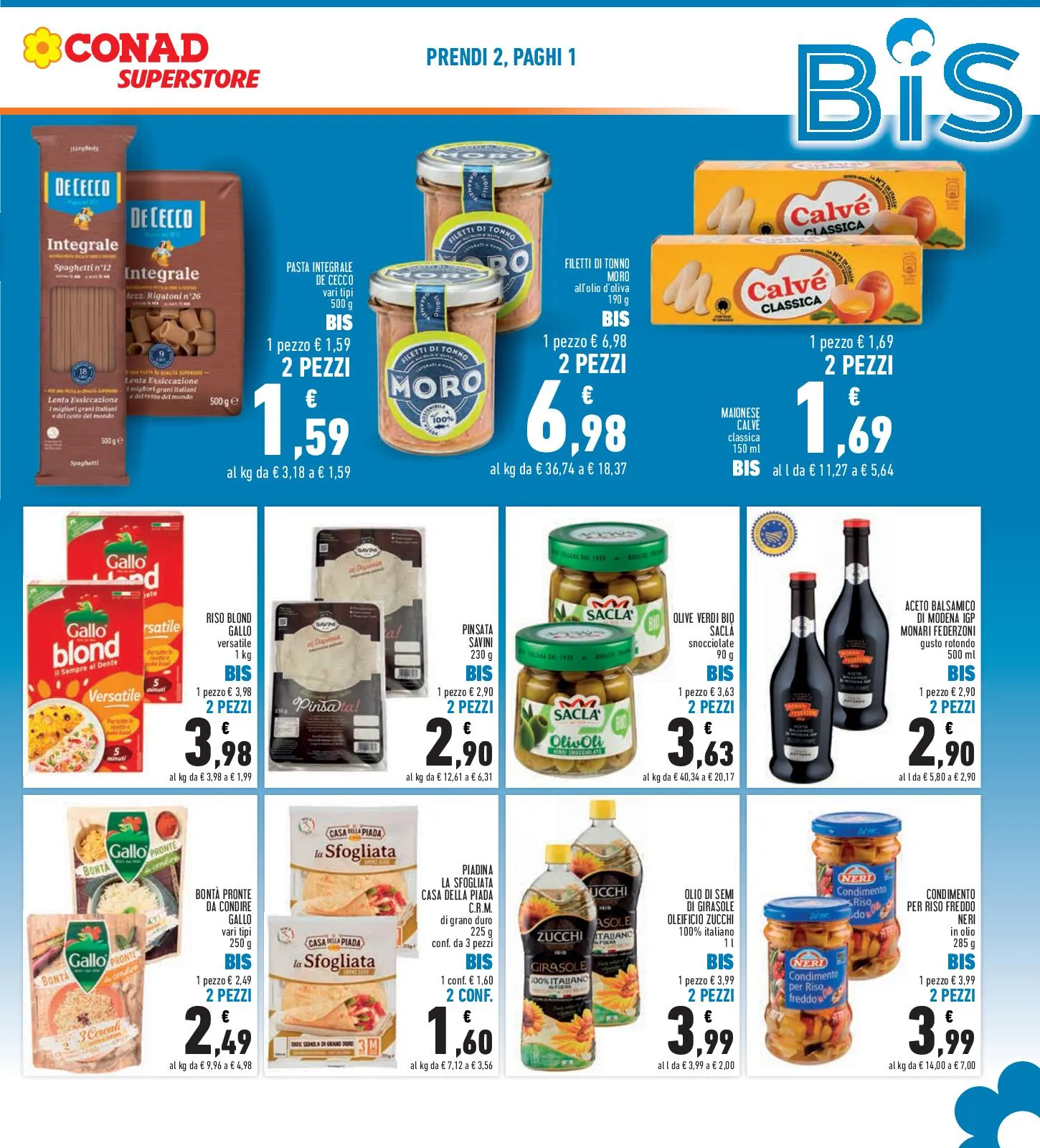 Volantino Conad Superstore Bis fino al 13/08 dal 31/07/2025