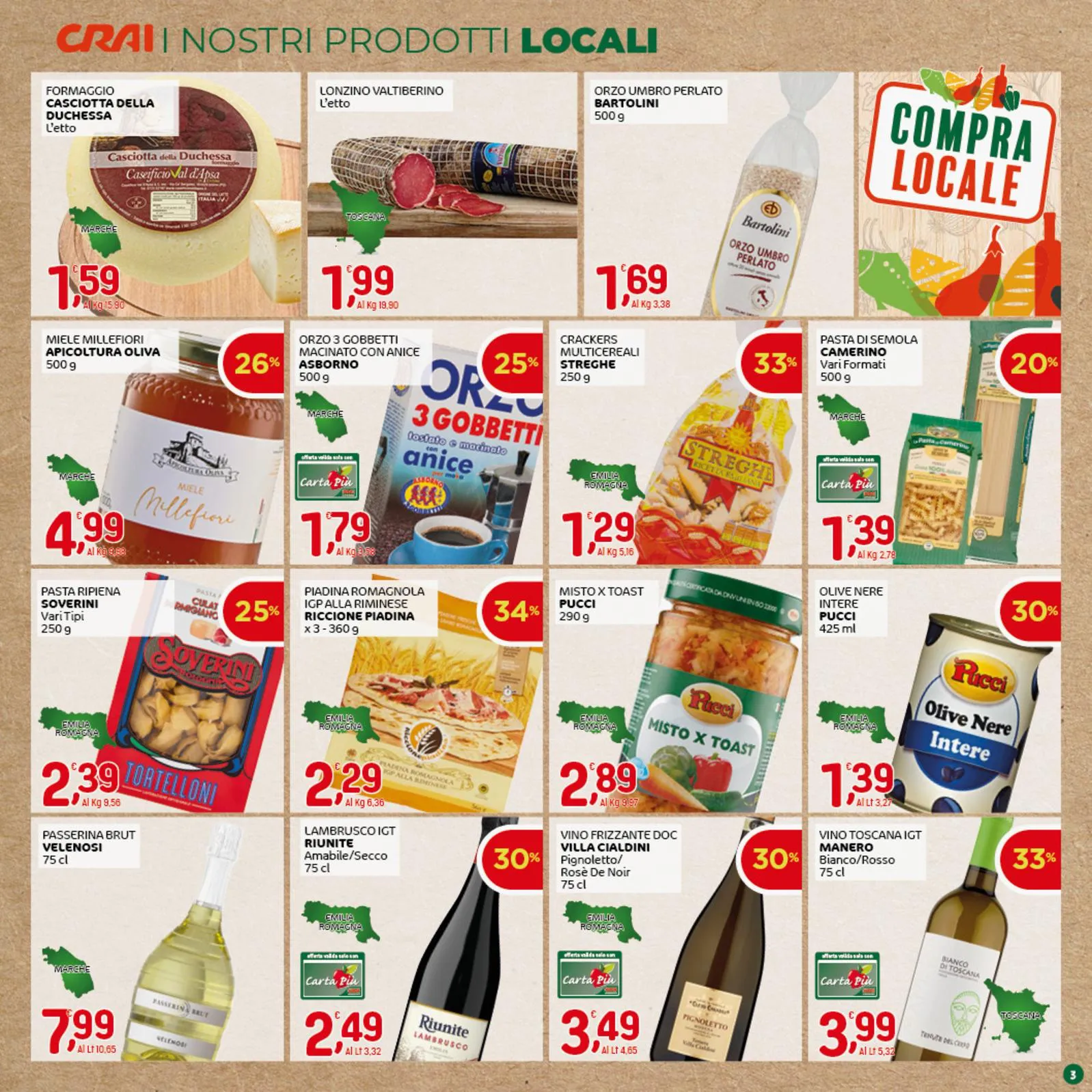 Volantino Crai Sconti fino al 50% dal 7 al 20/08/2025
