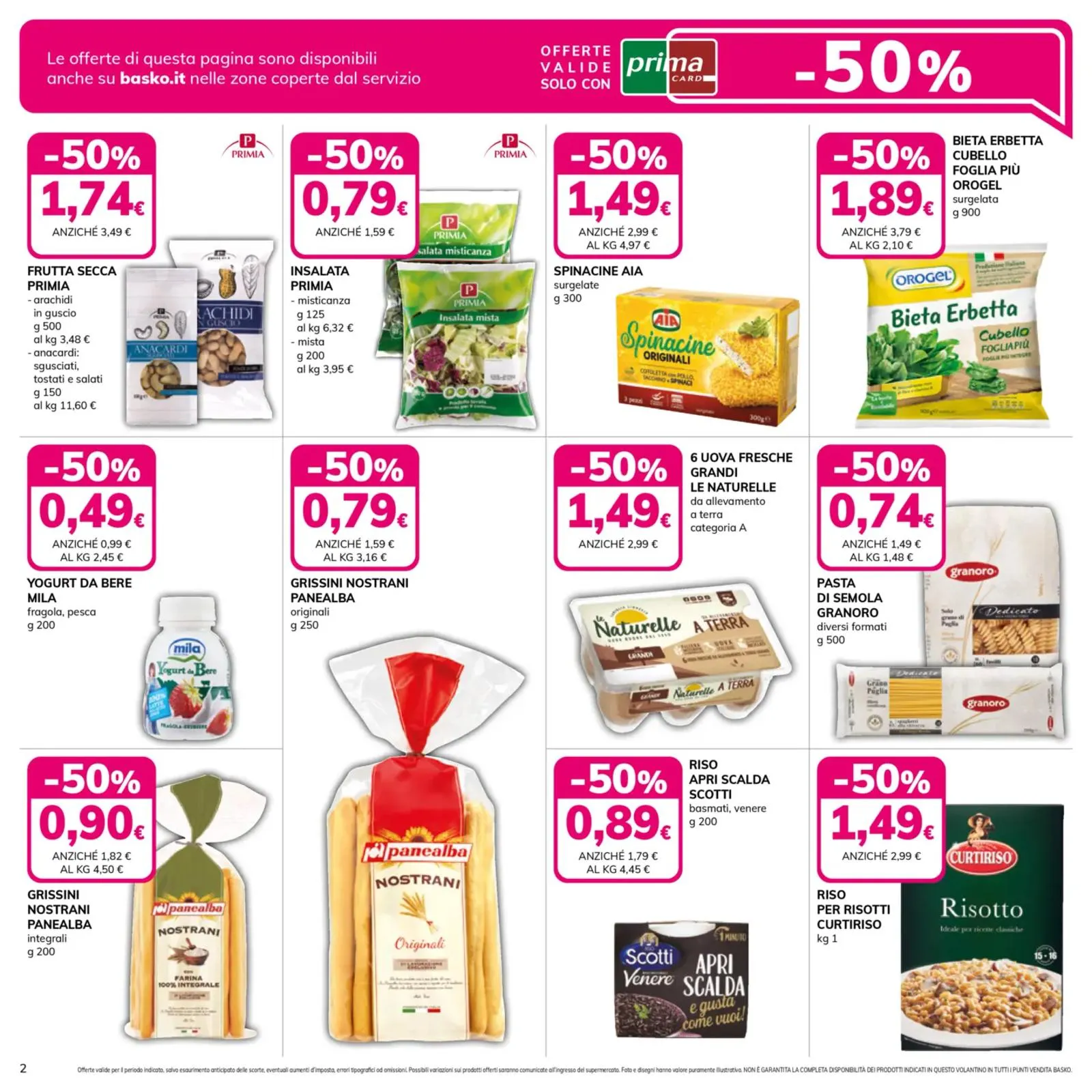 Volantino Basko Sconto 50% dal 19/08 al 3/09/2025