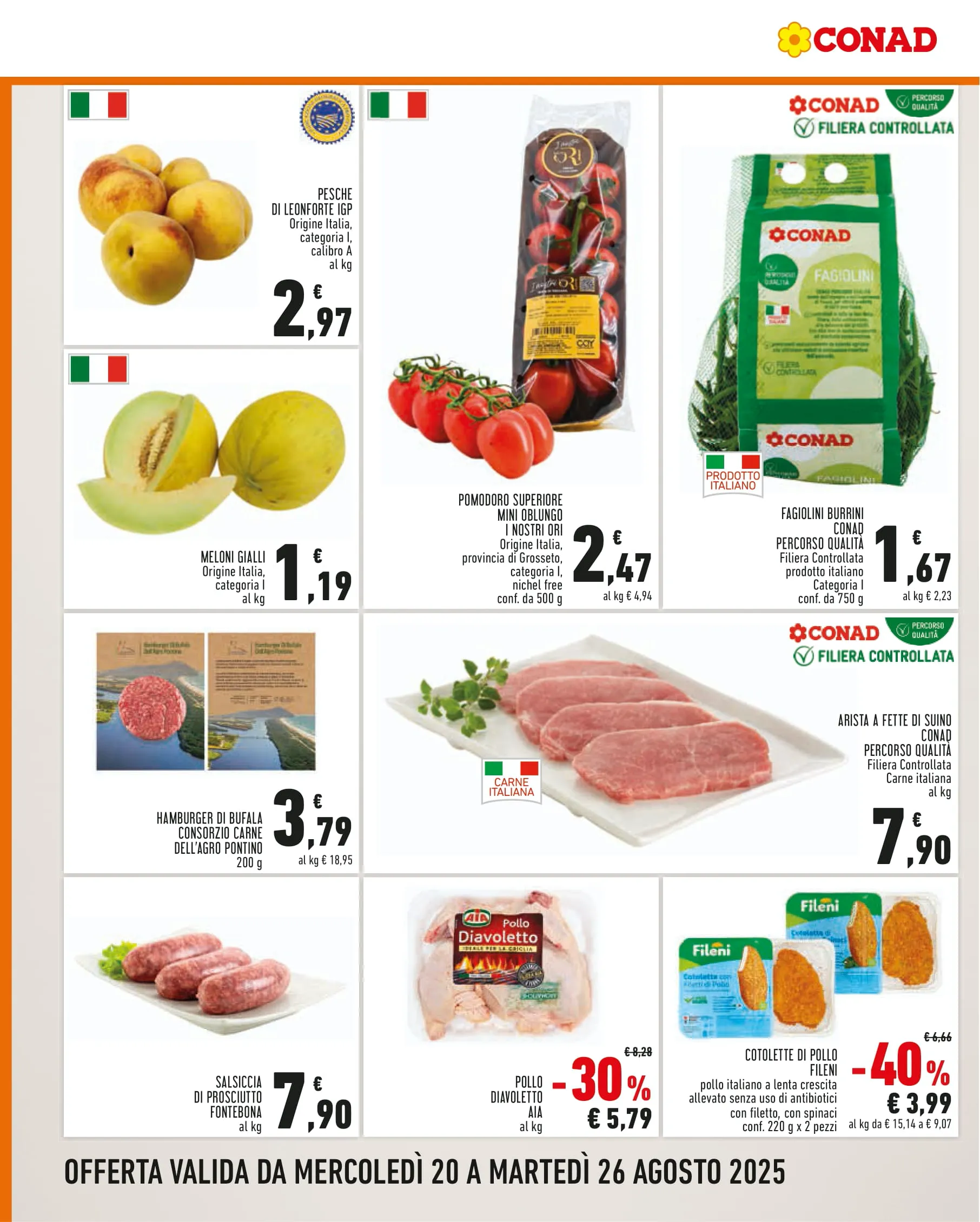 Volantino Conad Convenienza Più dal 20 al 26/08/2025