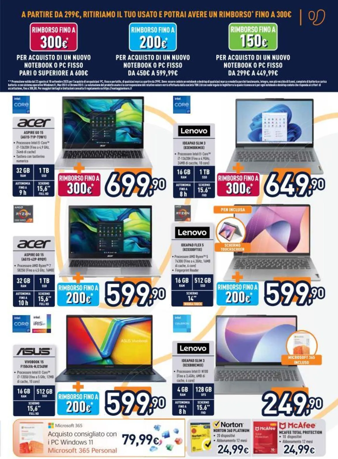 Volantino Unieuro Back to School dal 22/08 al 4/09/2025