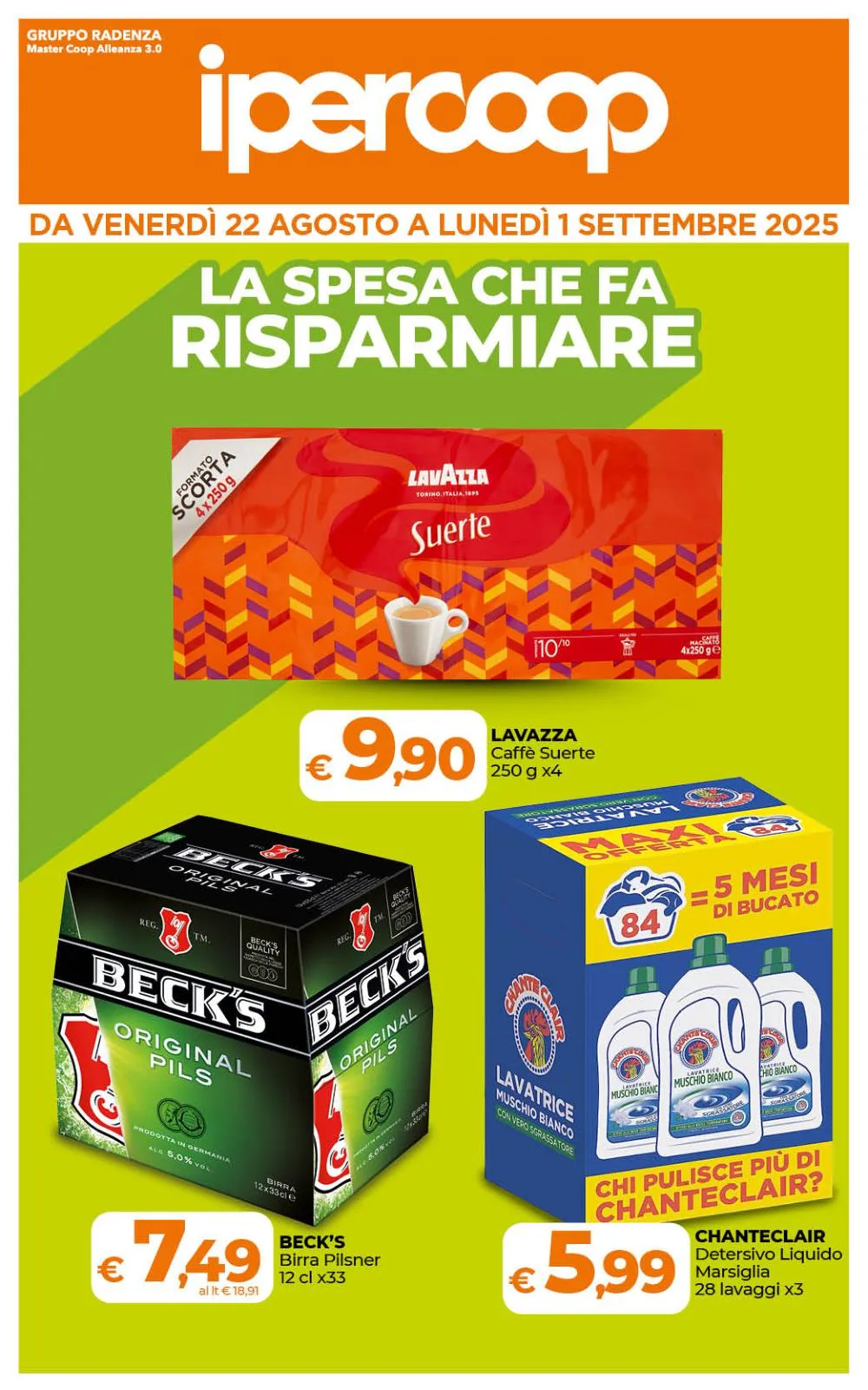 Volantino Ipercoop Sicilia Offerte dal 22/08 al 1/09/2025