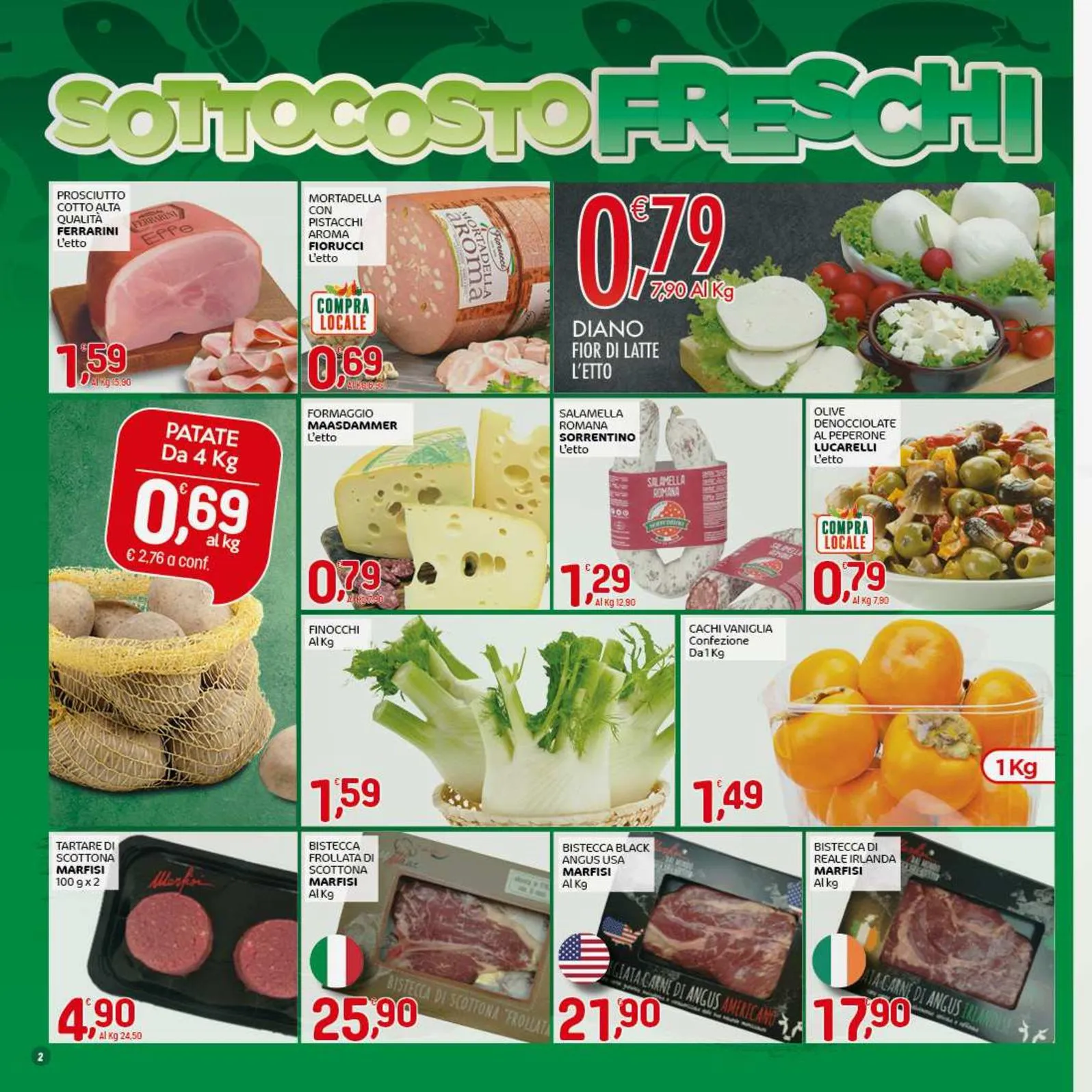 Volantino Crai Sottocosto Freschi dal 2 al 15/10/2025