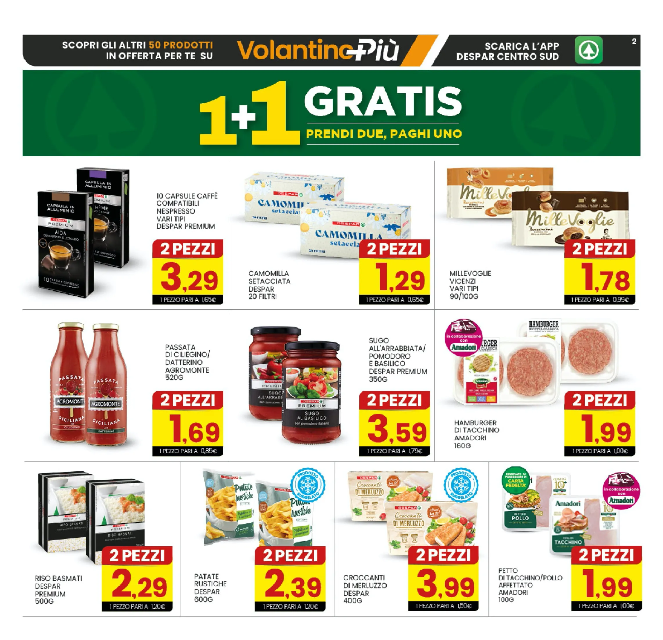 Volantino Despar 1+1 Gratis dal 2 al 9/10/2025