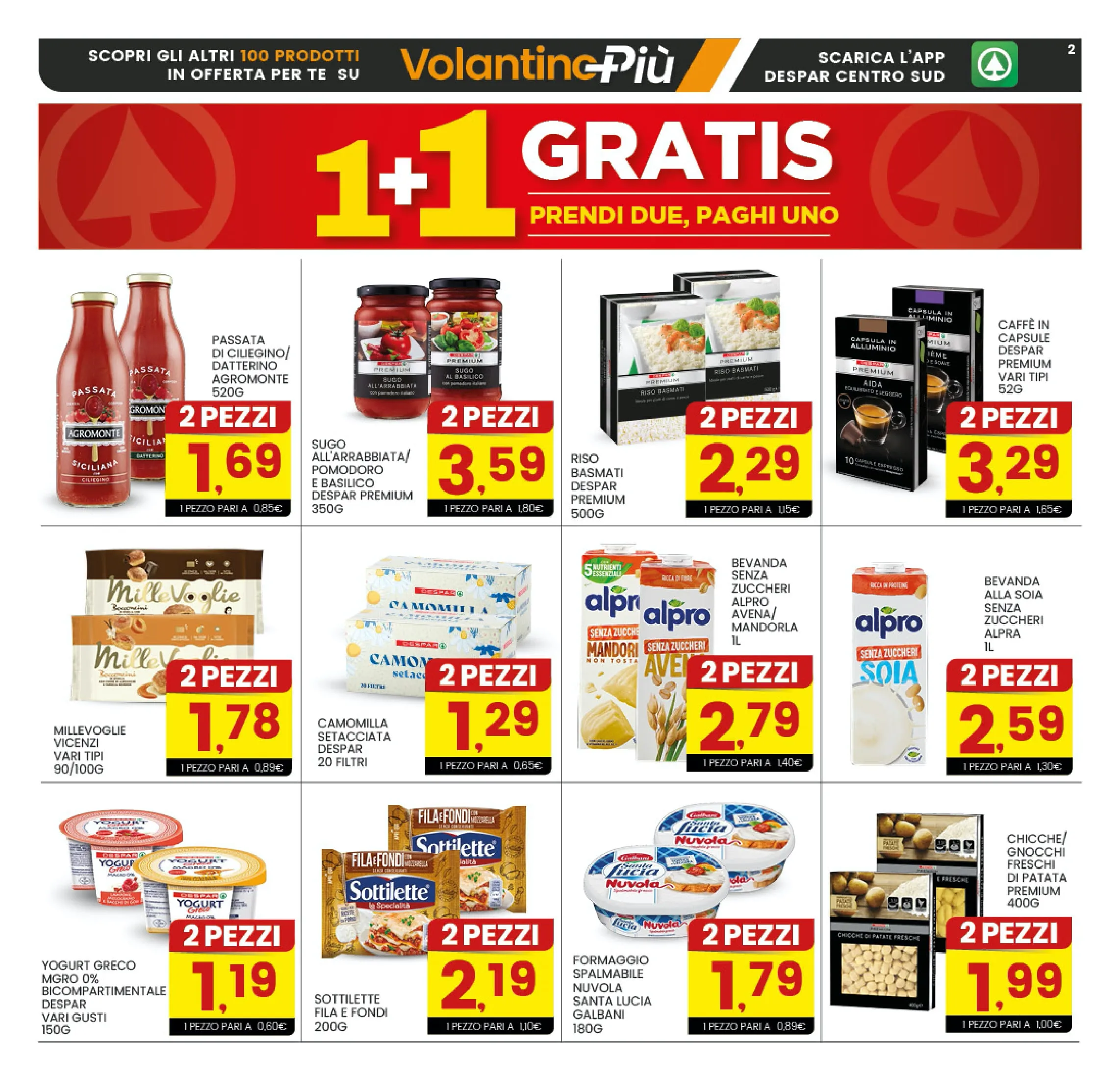 Volantino Interspar 1+1 Gratis dal 2 al 12/10/2025