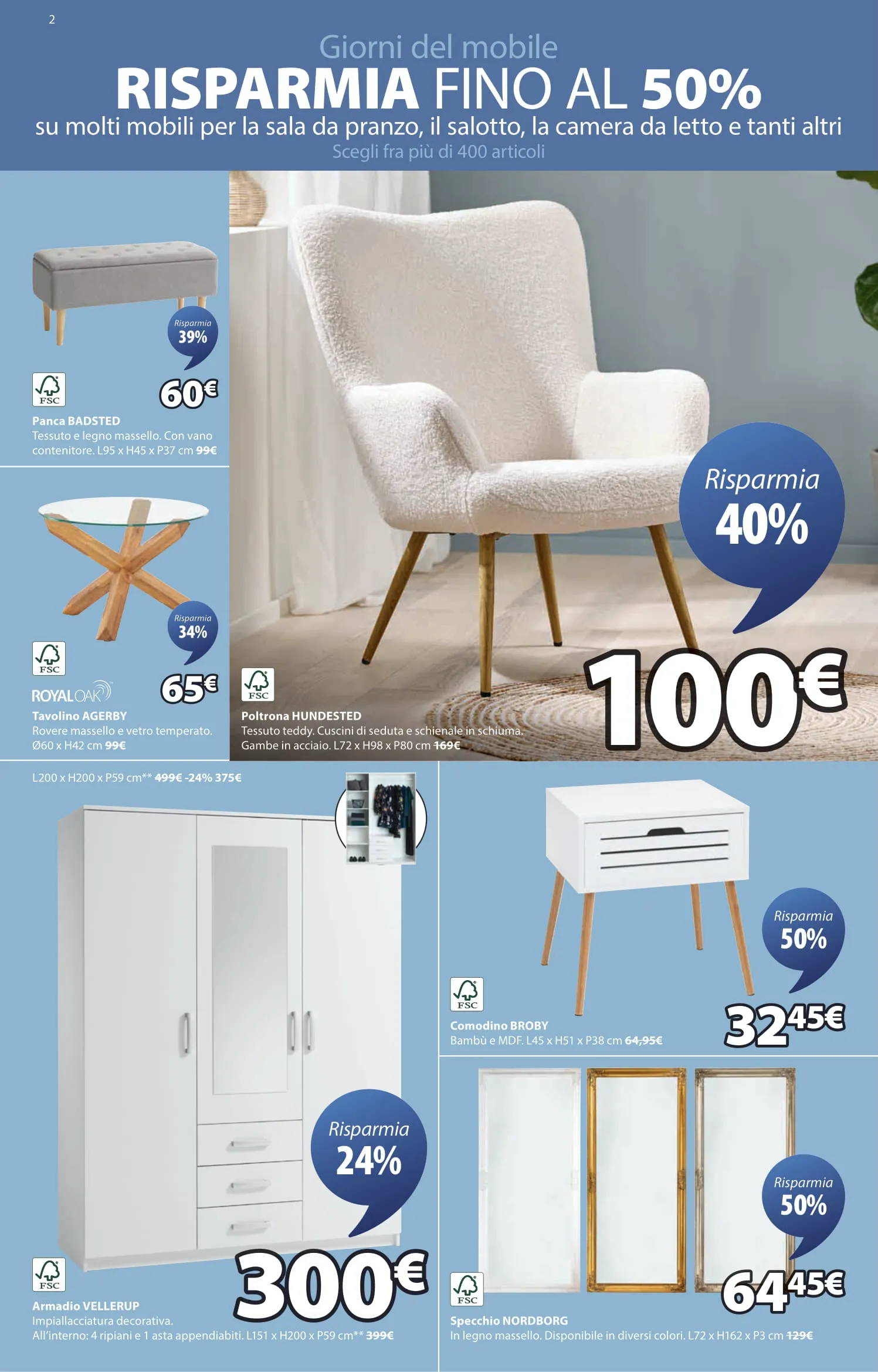 Volantino JYSK Risparmia fino al 50% dal 6 al 22/10/2025