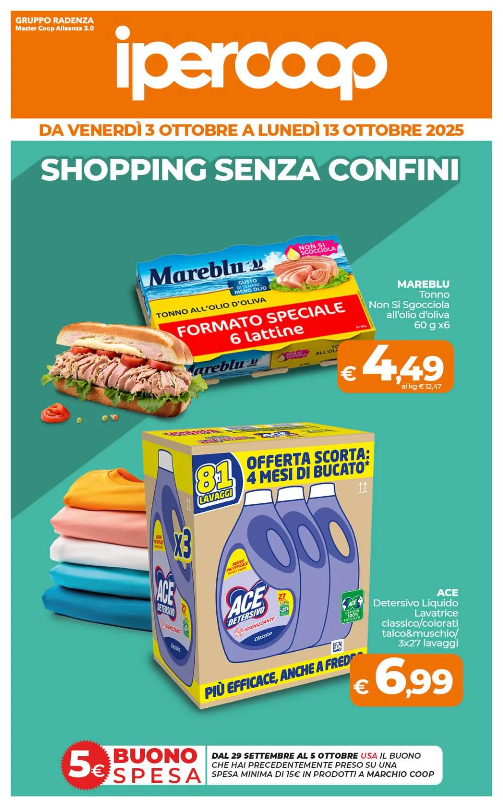 Volantino Ipercoop Sicilia Senza Confini fino al 13/10/2025