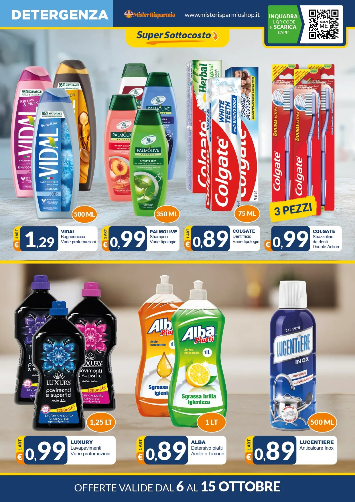 Volantino Mister Risparmio Offerte dal 6 al 15/10/2025