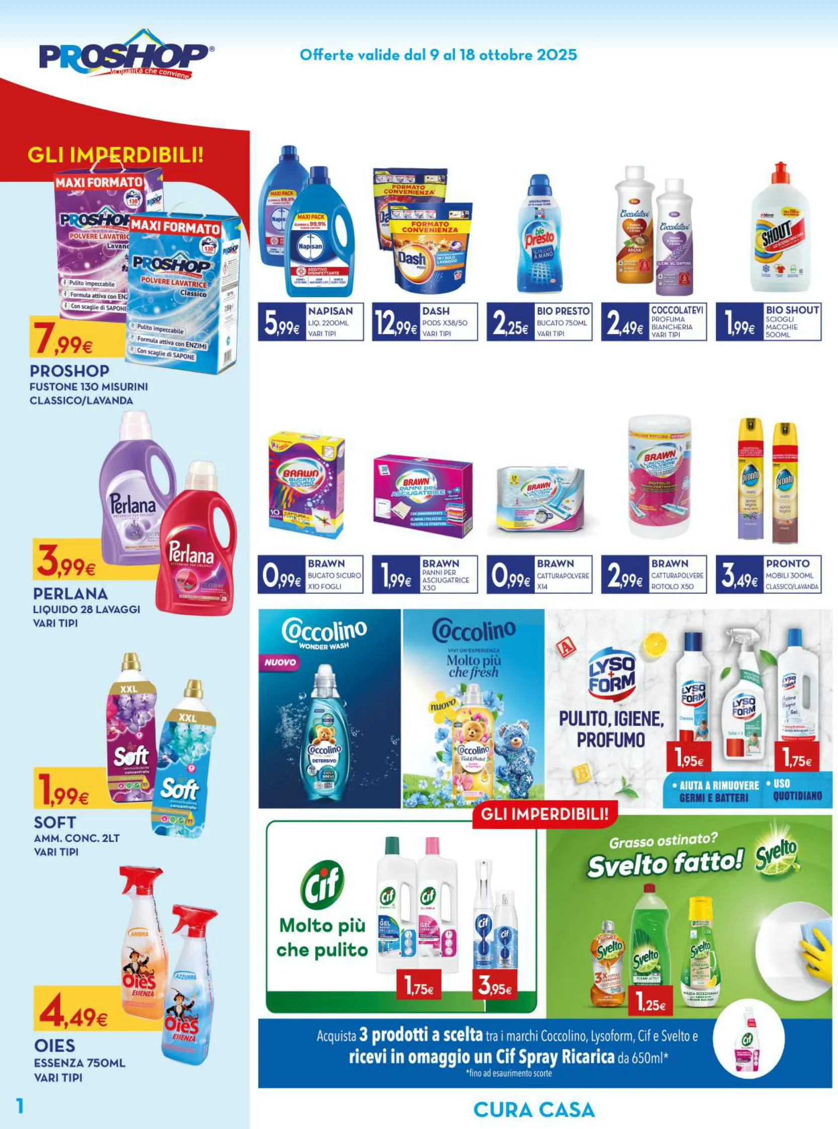 Volantino Proshop Convenienza dal 9 al 18/10/2025