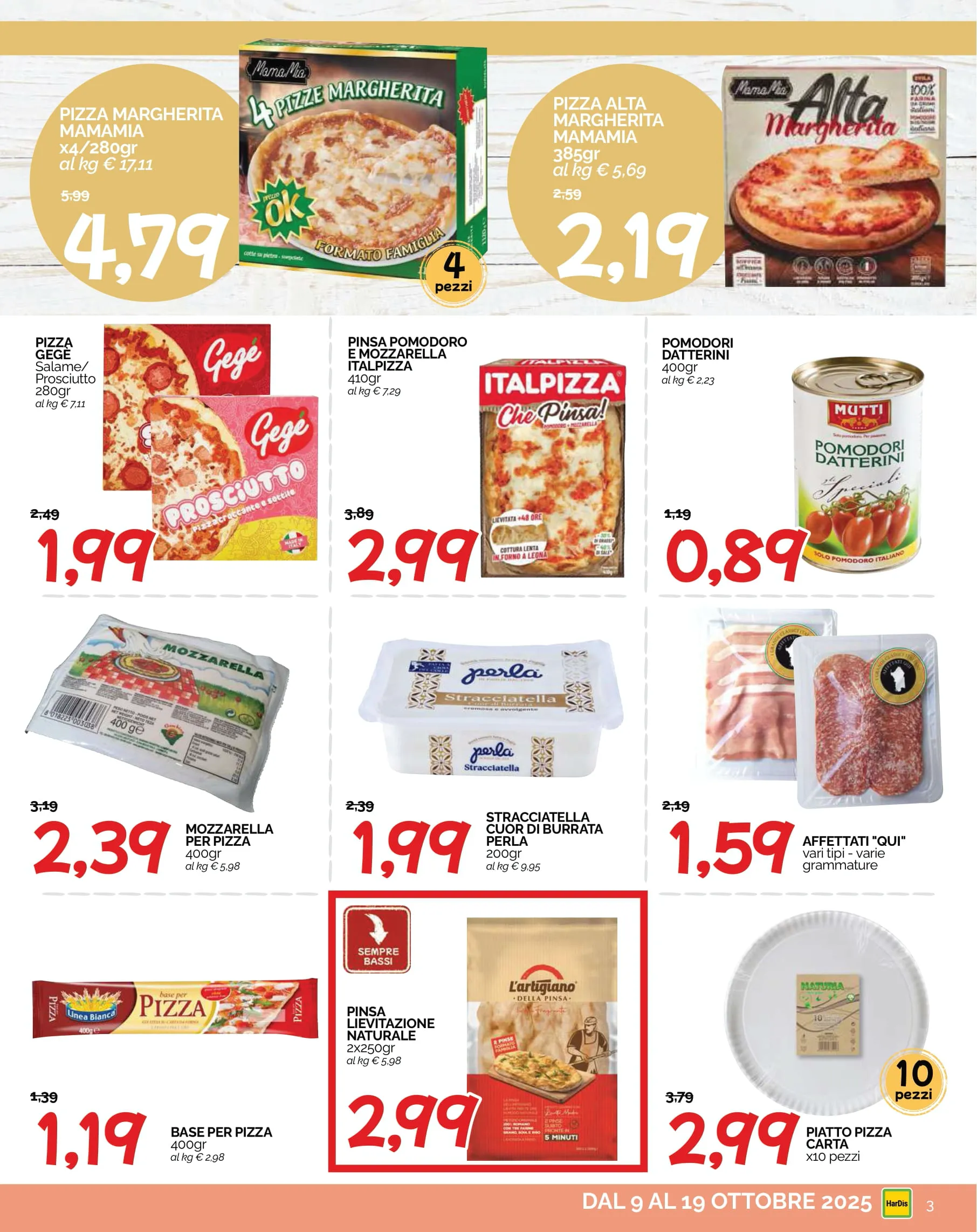 Volantino HarDis Offerte al Costo dal 9 al 19/10/2025