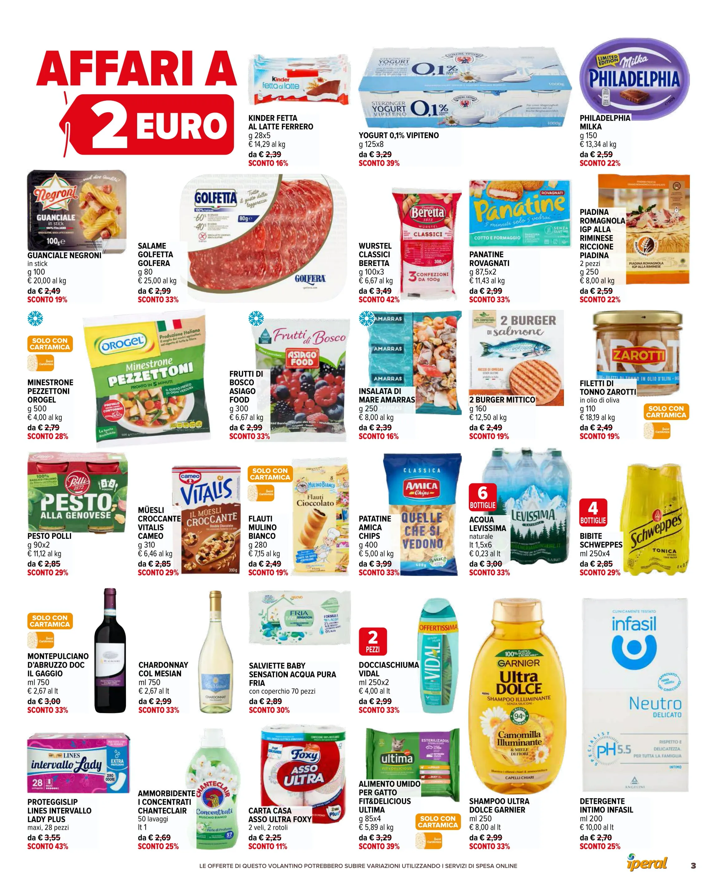 Volantino Iperal Affari a 1€ 2€ 3€ dal 15 al 28/10/2025