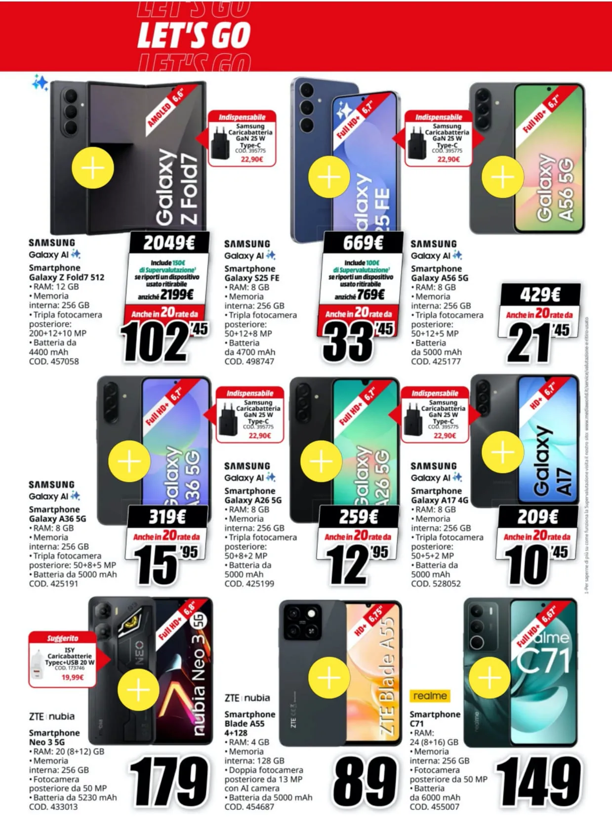 Volantino MediaWorld Tutto Vero Tasso Zero dal 13 al 26/10/2025