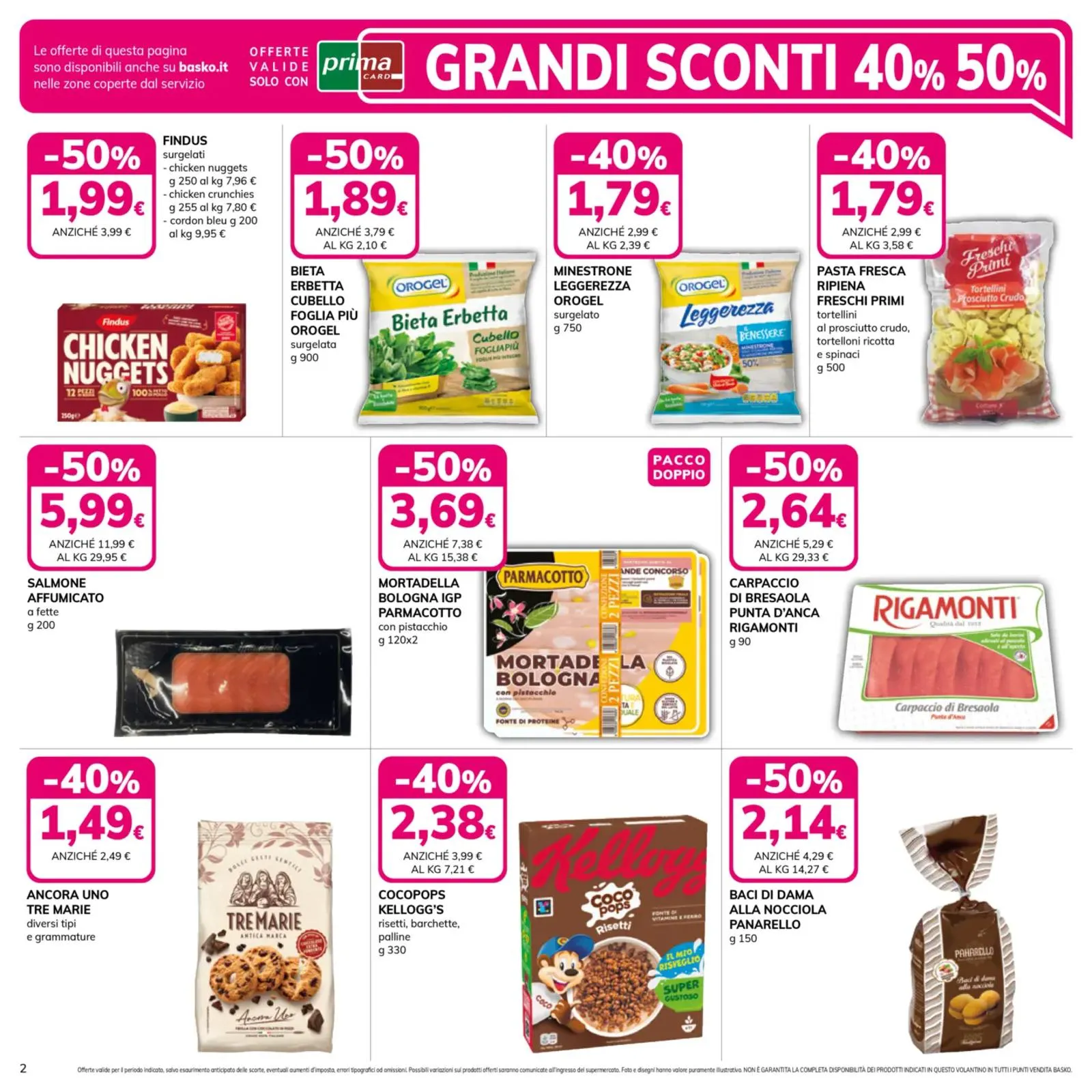 Volantino Basko Grandi Sconti 40% 50% dal 14 al 27/10/2025