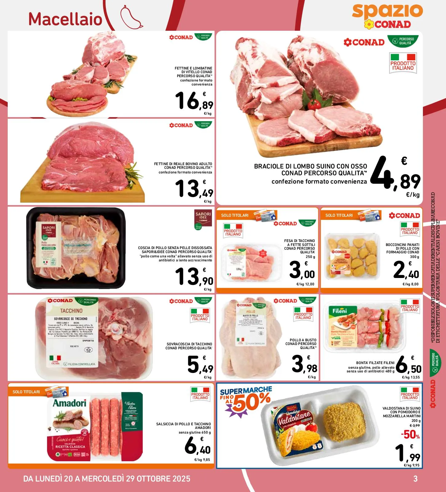 Volantino Spazio Conad Super Marche fino al 50% dal 20/10/2025