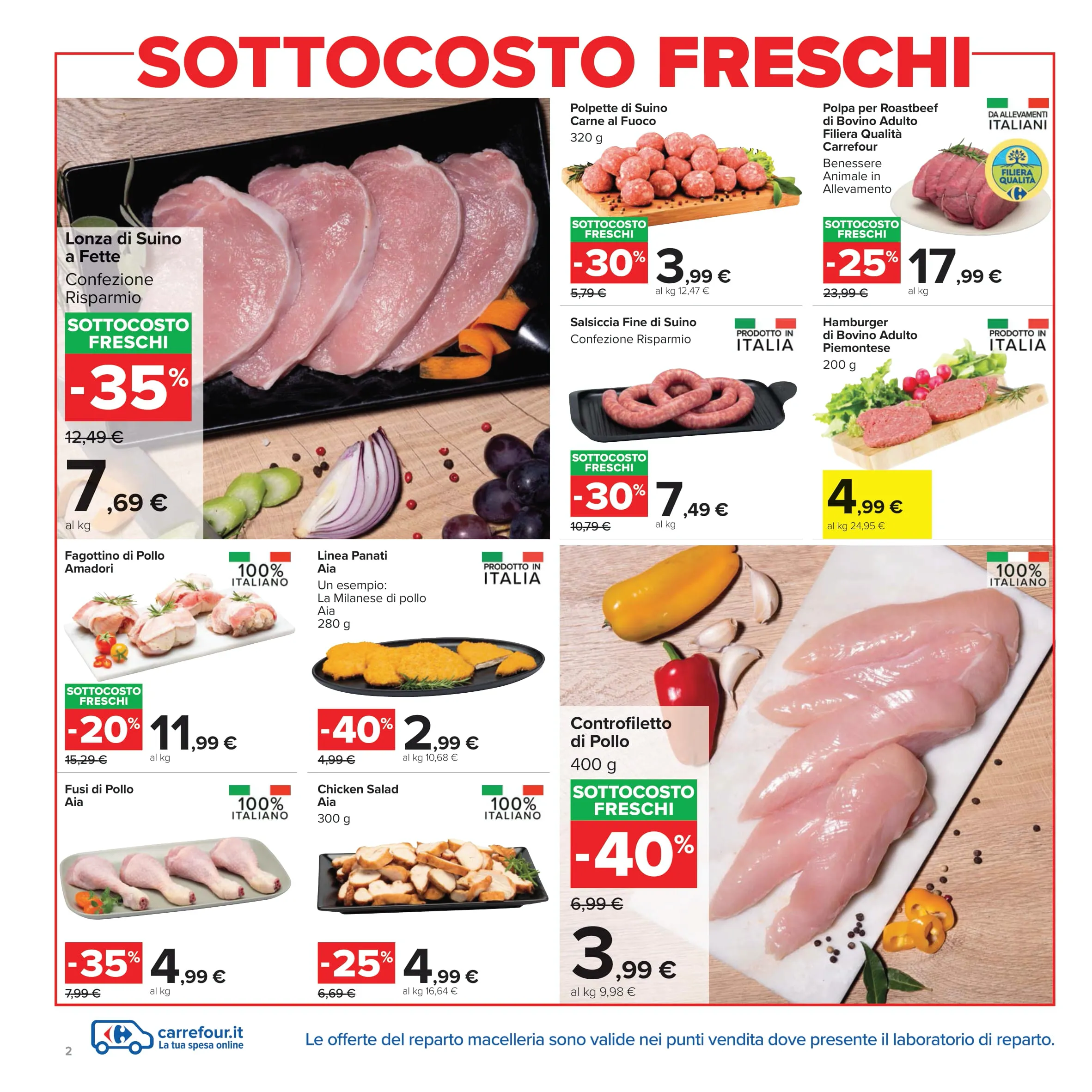 Volantino Carrefour Market Sottocosto Freschi fino al 3/11/2025
