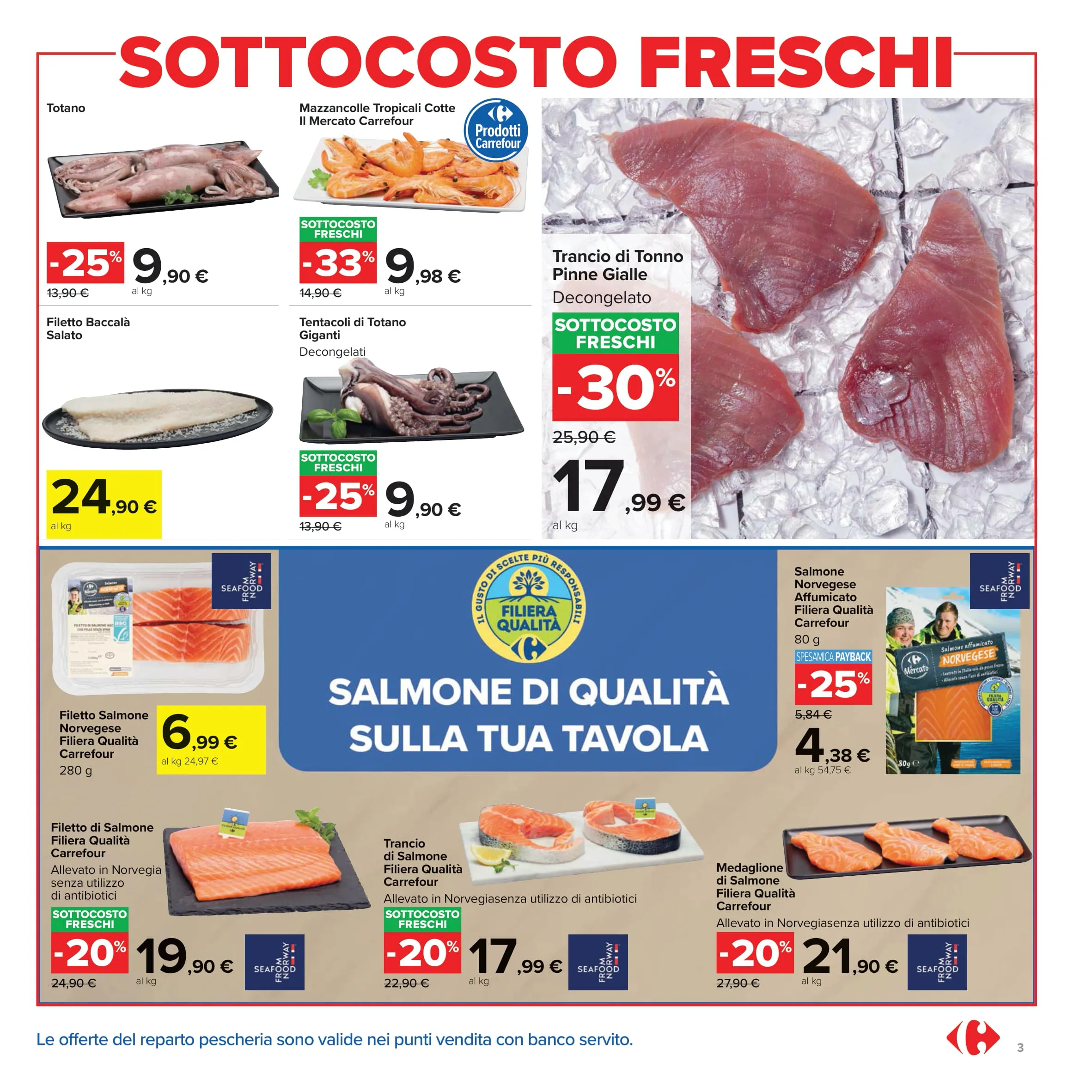 Volantino Carrefour Market Sottocosto Freschi fino al 3/11/2025