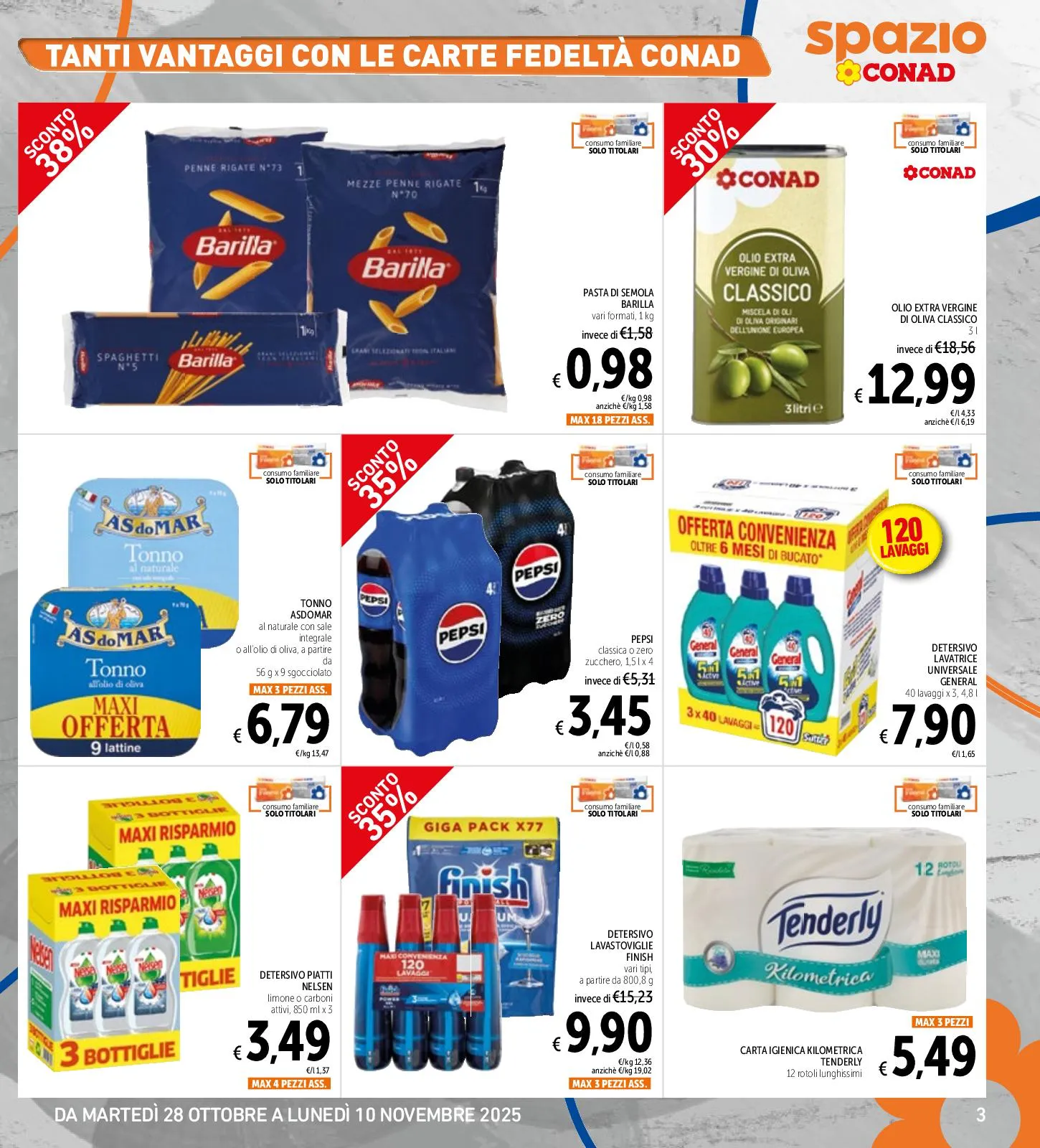 Volantino Spazio Conad Super Formati dal 28/10 al 10/11/2025