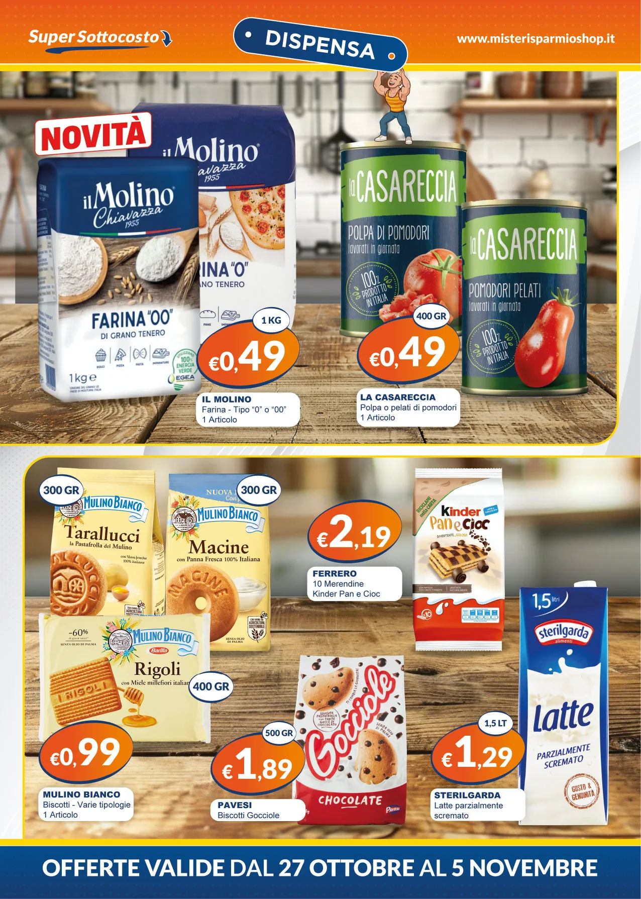 Volantino Mister Risparmio Risparmia con Noi dal 27/10/2025