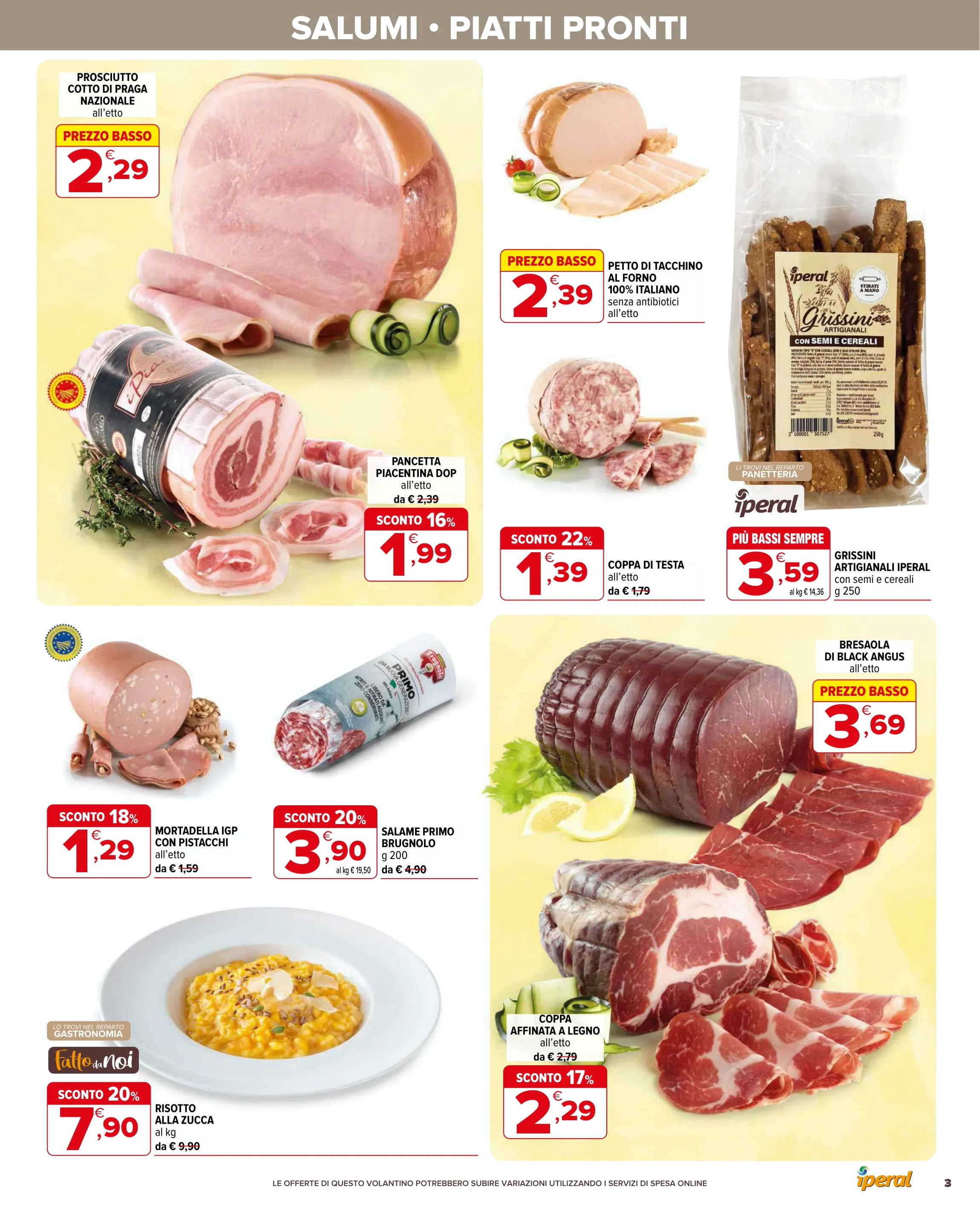 Volantino Iperal Sconti 40% dal 29/10 all’1/11/2025