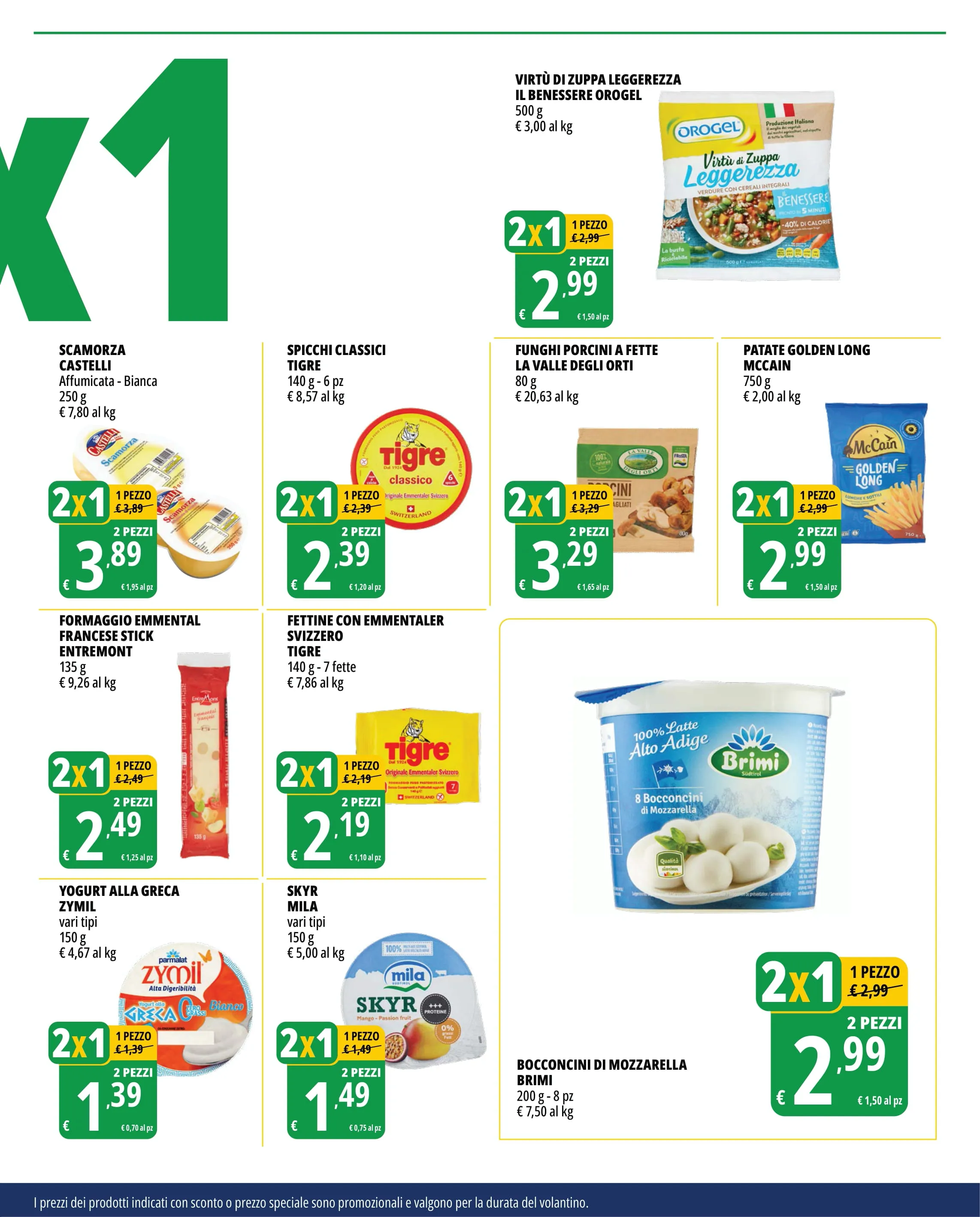 Volantino Tigros Offerte 2×1 dal 29/10 all’11/11/2025