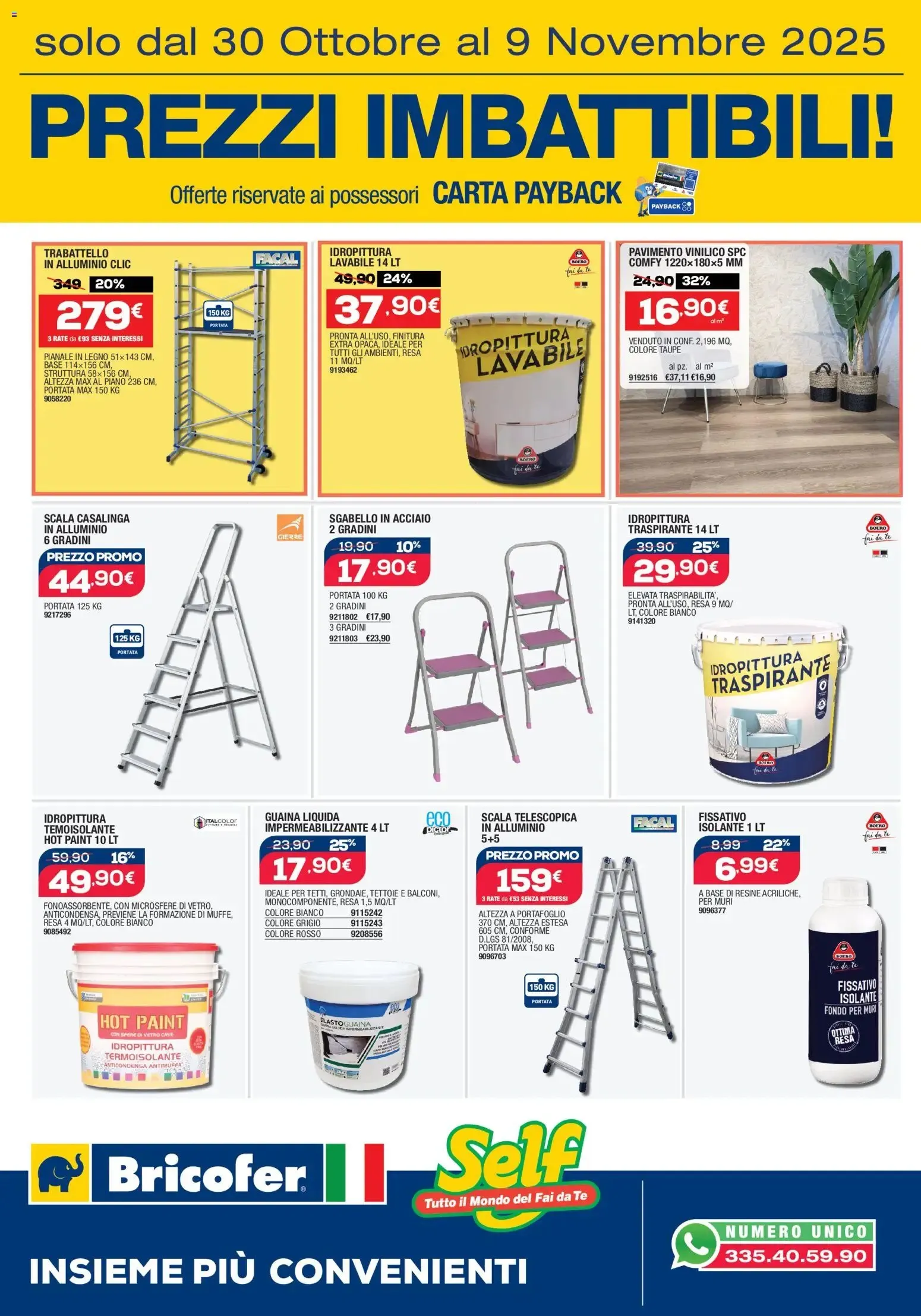 Volantino Bricofer Prezzi Imbattibili dal 30/10 al 9/11/2025
