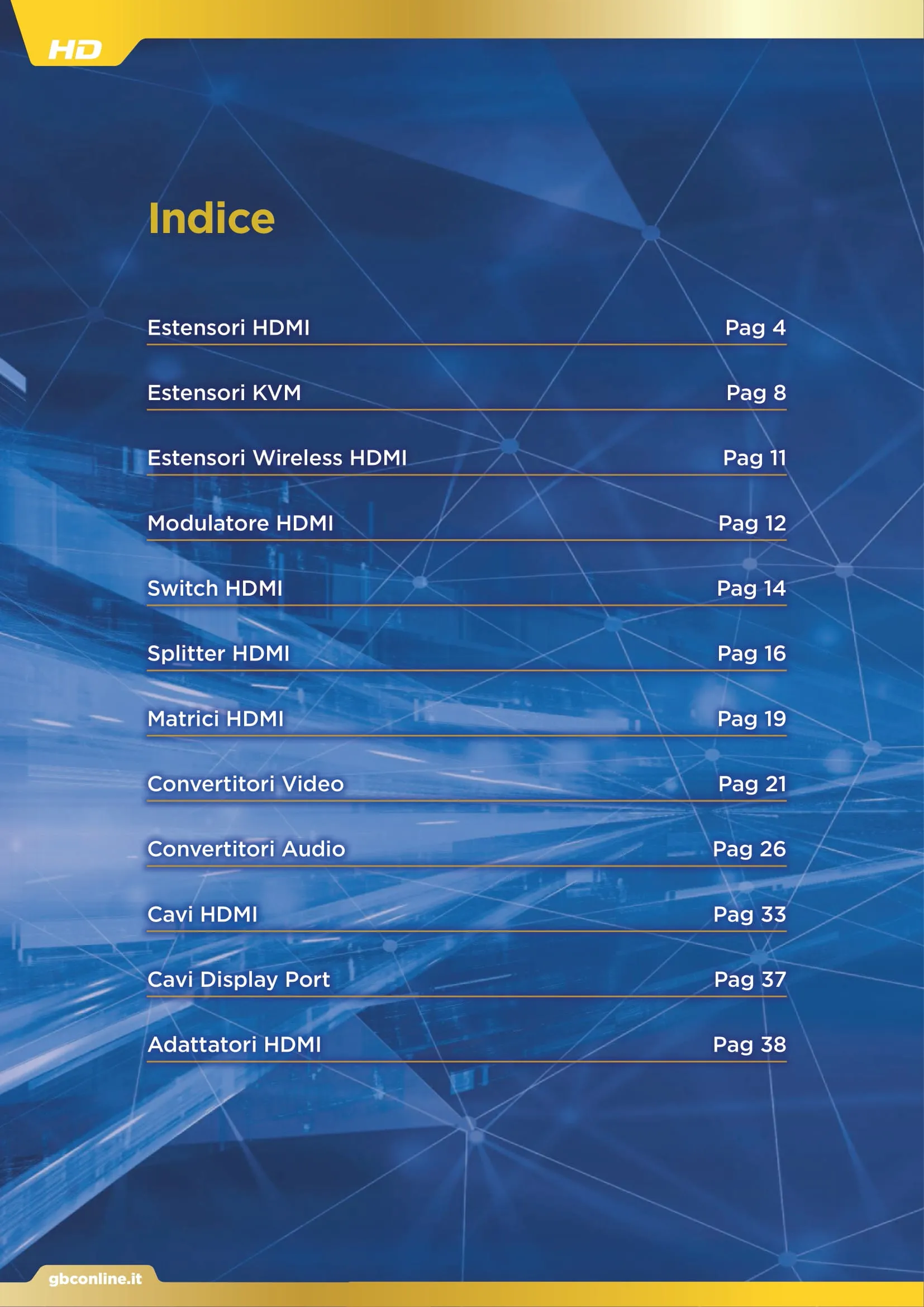 Catalogo GBC Distribuzione Audio Video HDMI 2025