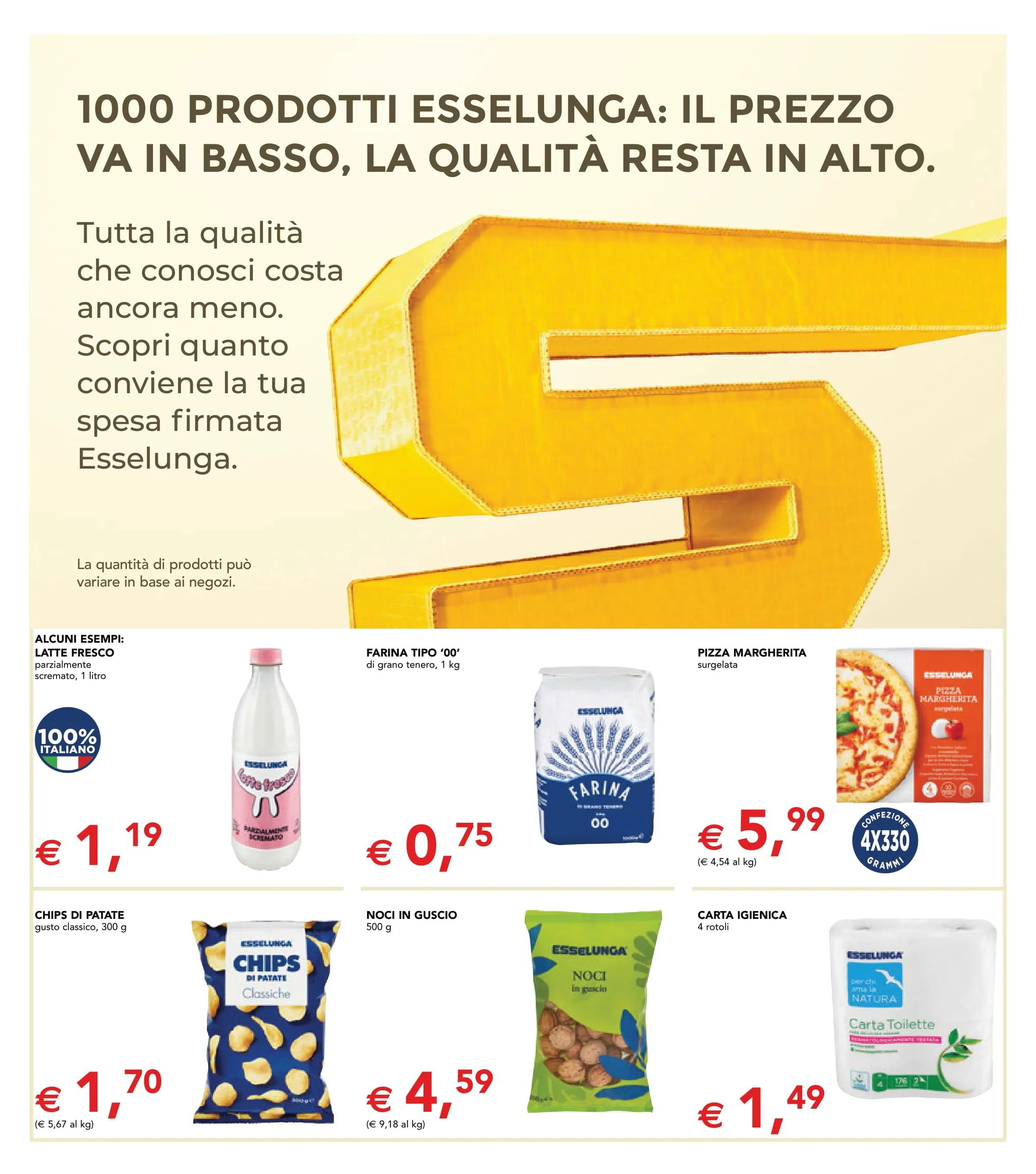 Volantino Esselunga Offerte Sottocosto dal 7 al 16/11/2025