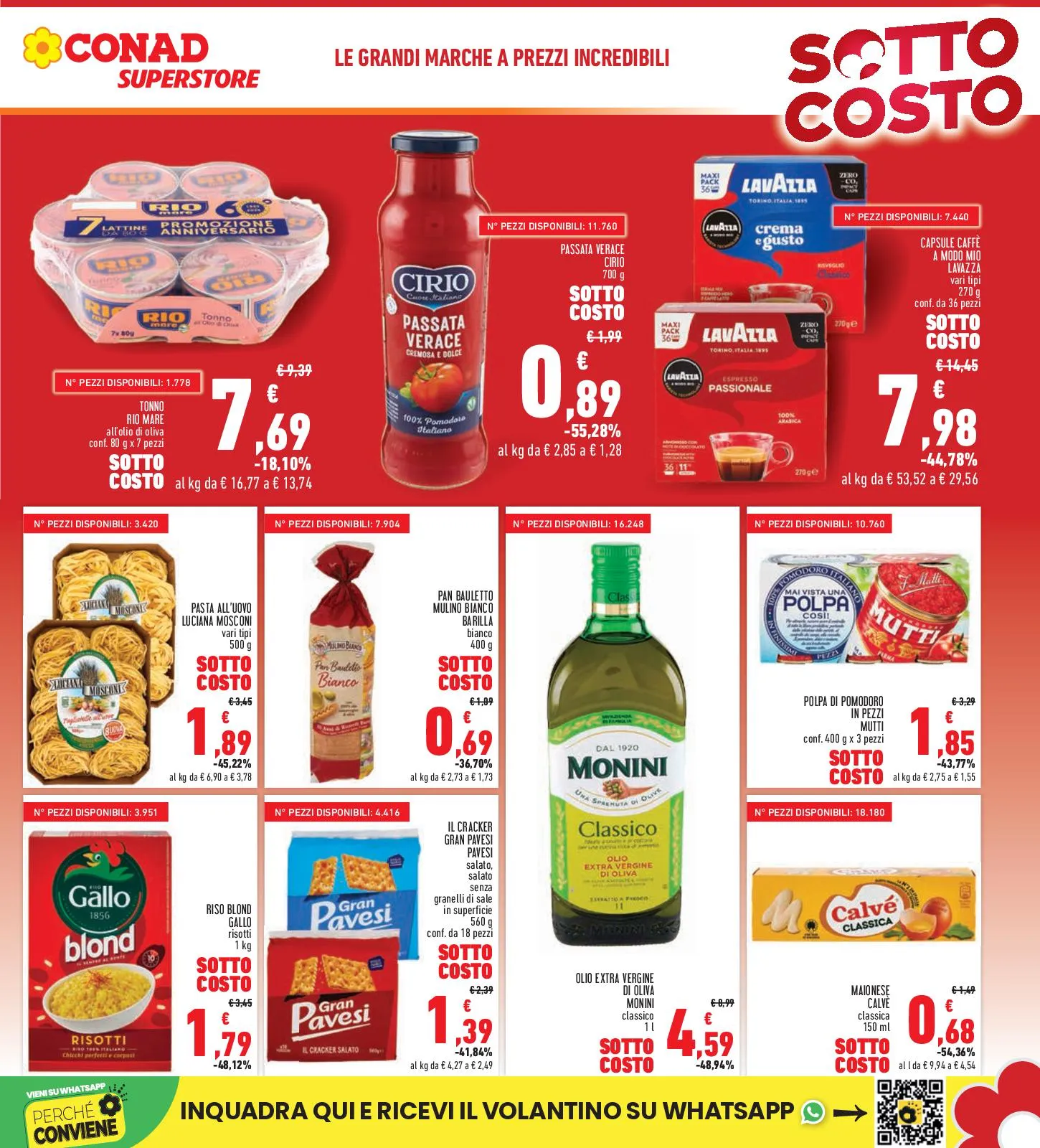 Volantino Conad Superstore Sottocosto dal 6 al 15/11/2025