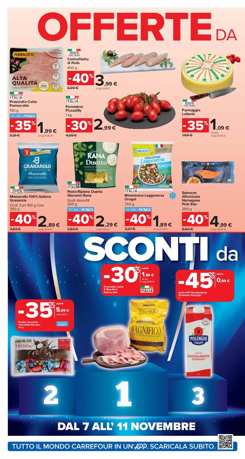 Volantino Carrefour Market Offerte da Capogiro dal 4 al 16/11/2025