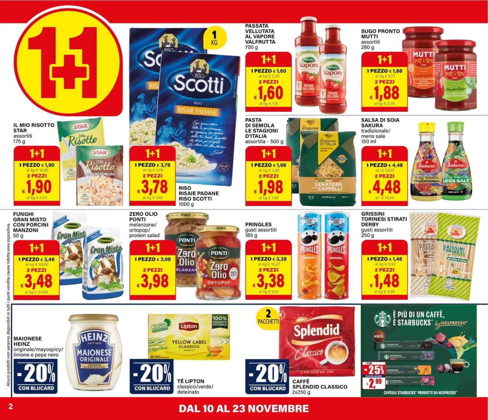 Volantino Il Gigante 1+1 Gratis dal 10 al 23/11/2025