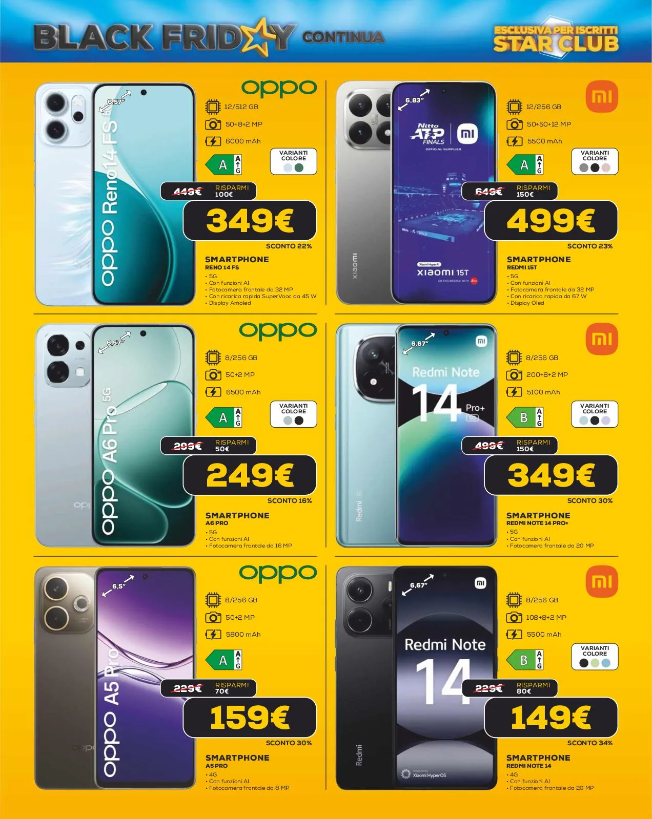 Volantino Euronics Continua Black Friday dal 13/11 al 1/12/2025