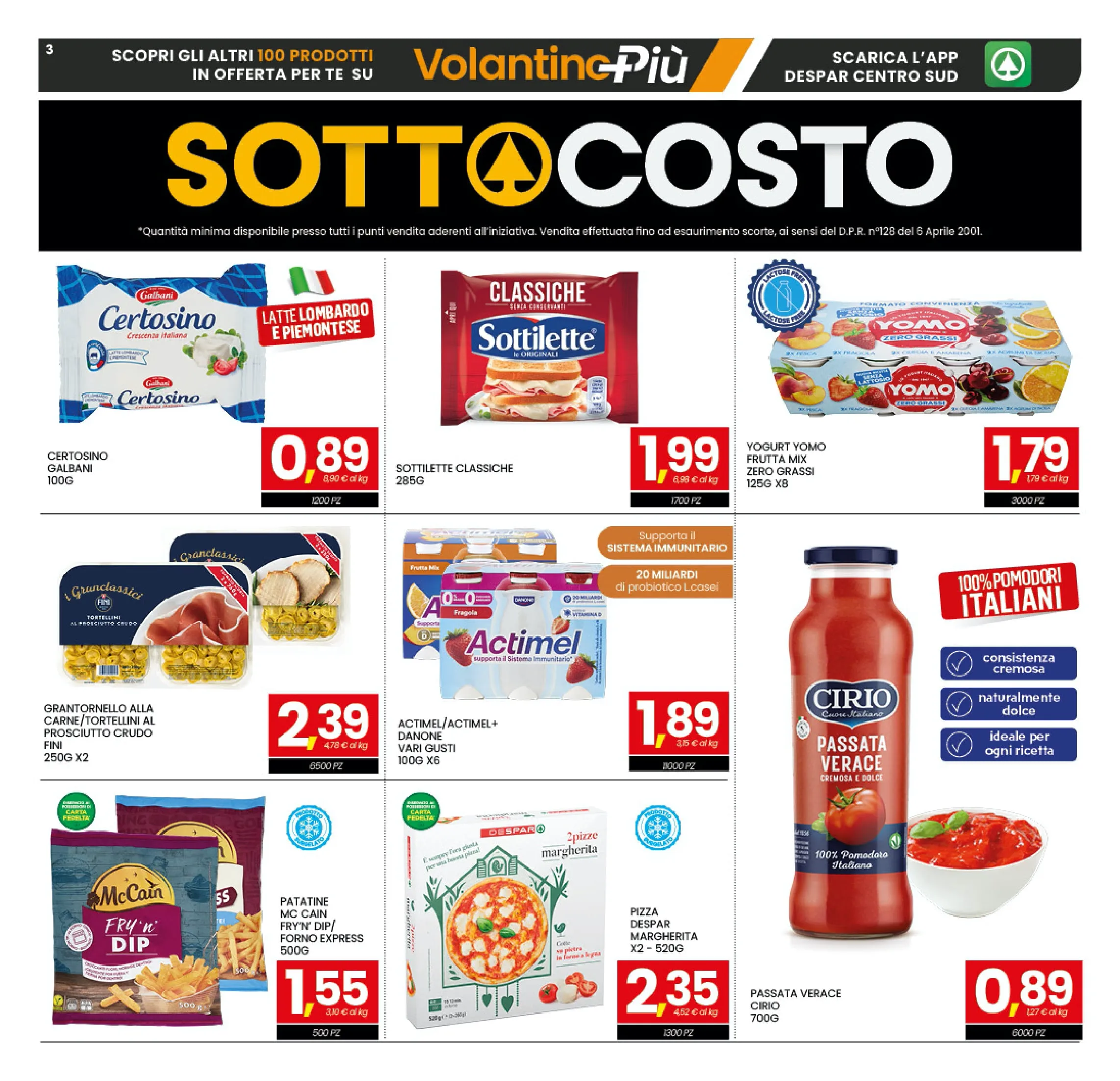 Volantino Eurospar Sottocosto dal 17 al 26/11/2025