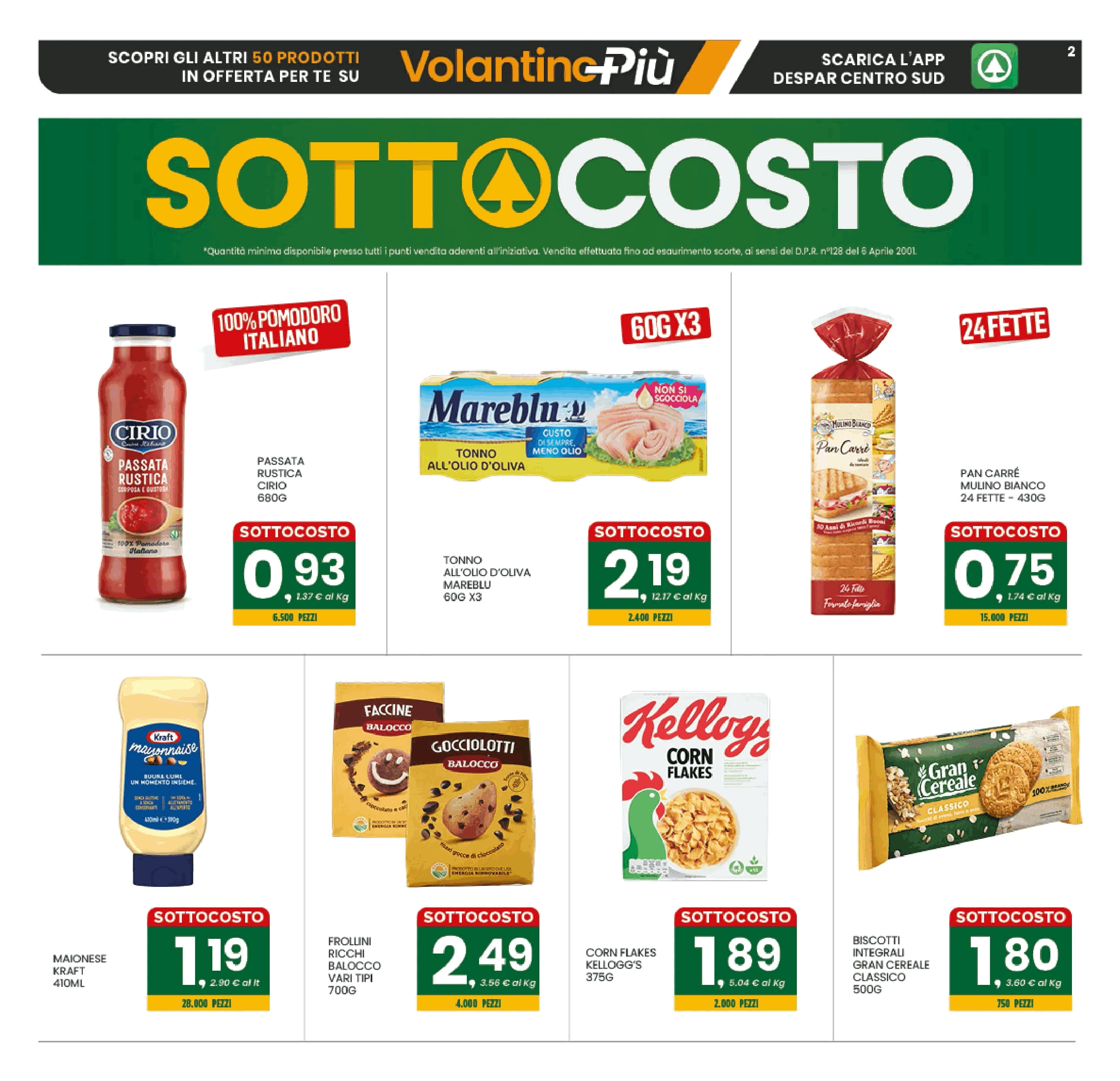 Volantino Despar Sottocosto dal 17 al 26/11/2025