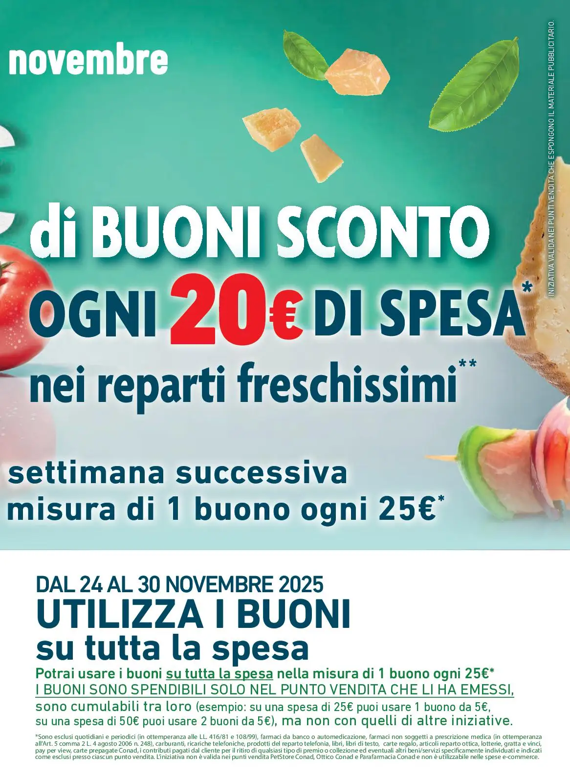 Volantino Conad Margherita Risparmio dal 19/11 al 2/12/2025