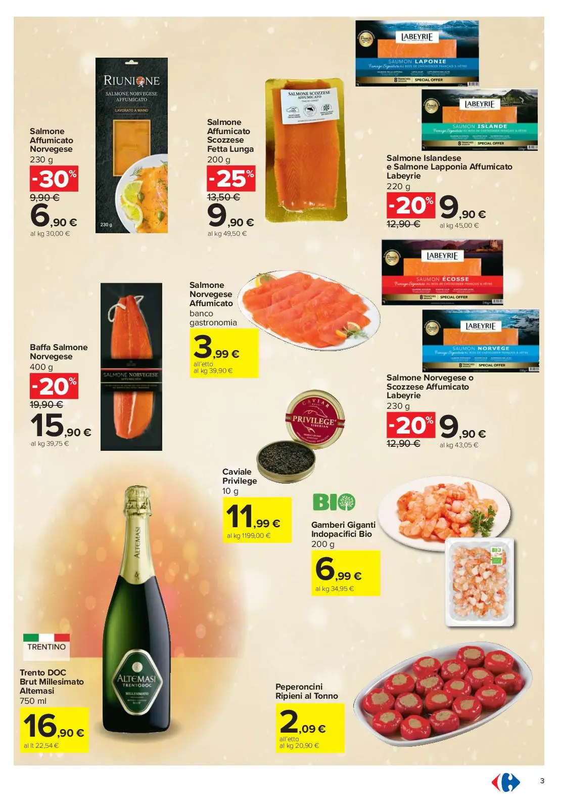 Volantino Carrefour Natale per Tutti i Gusti dal 27/11 al 24/12/2025
