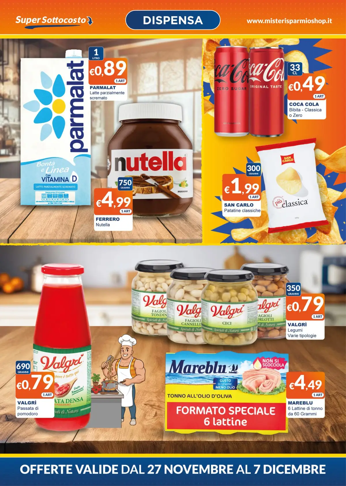 Volantino Mister Risparmio Convenienza dal 27/11 al 7/12/2025