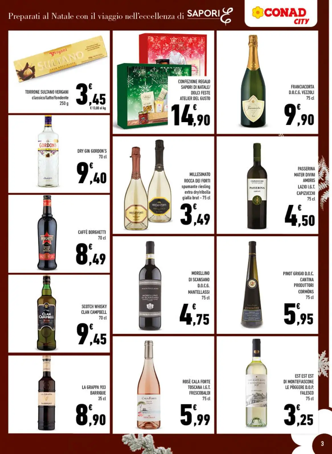 Volantino Conad City Sapori e Buone Feste dal 1 al 9/12/2025